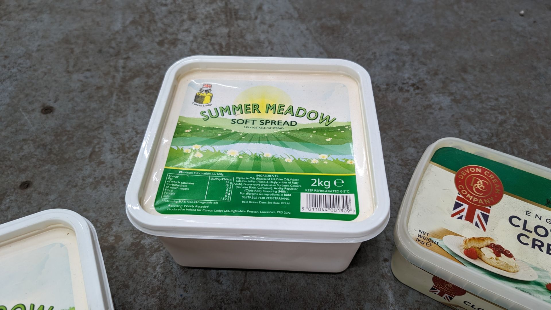 2 off 2kg tubs of Summer Meadow soft spread plus box of Meadow Churn individual packets of butter (1 - Image 6 of 6
