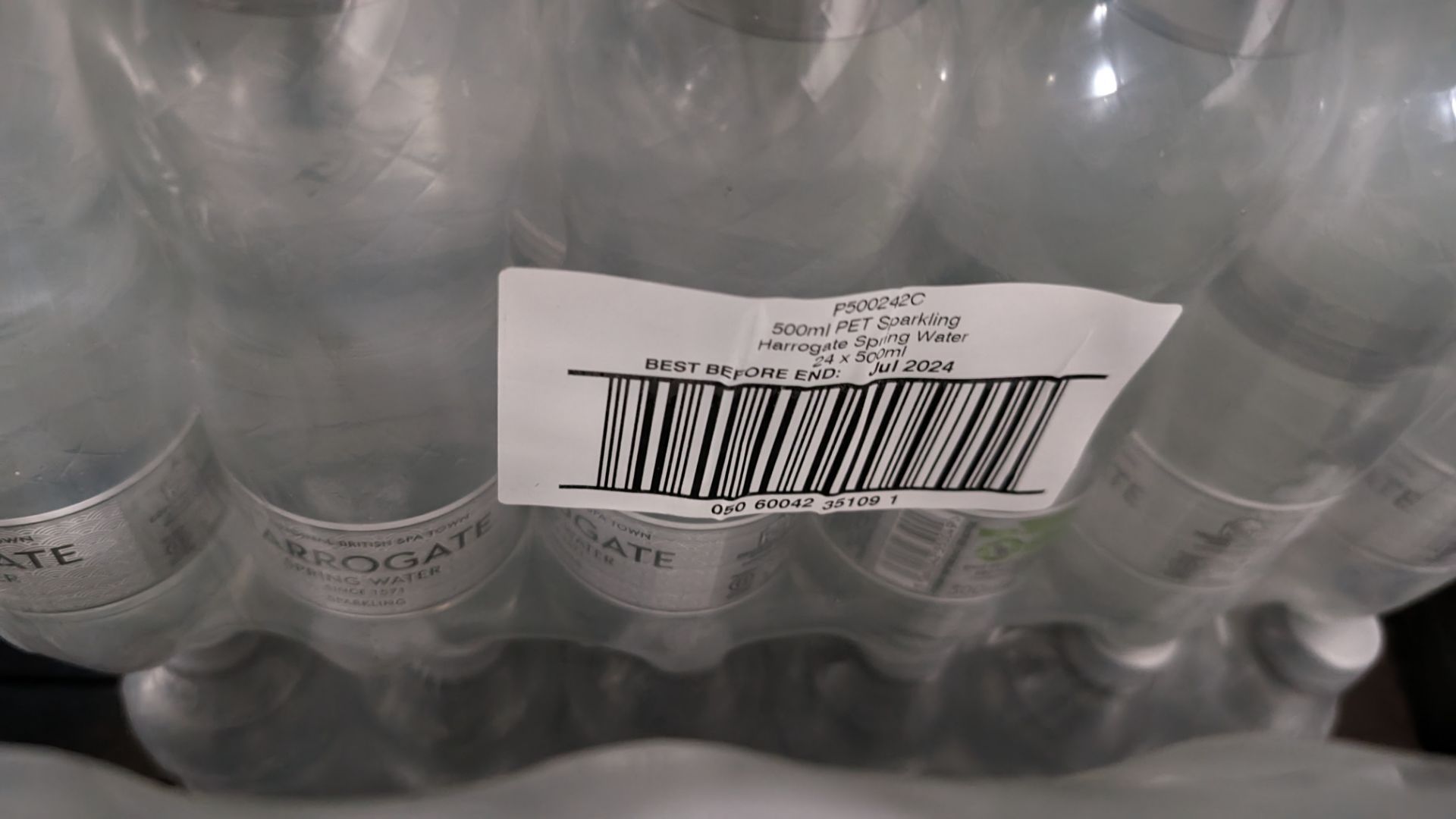 72 off 500ml bottles of Harrogate sparkling spring water, best before date July 2024 (3 cartons) - Image 4 of 4