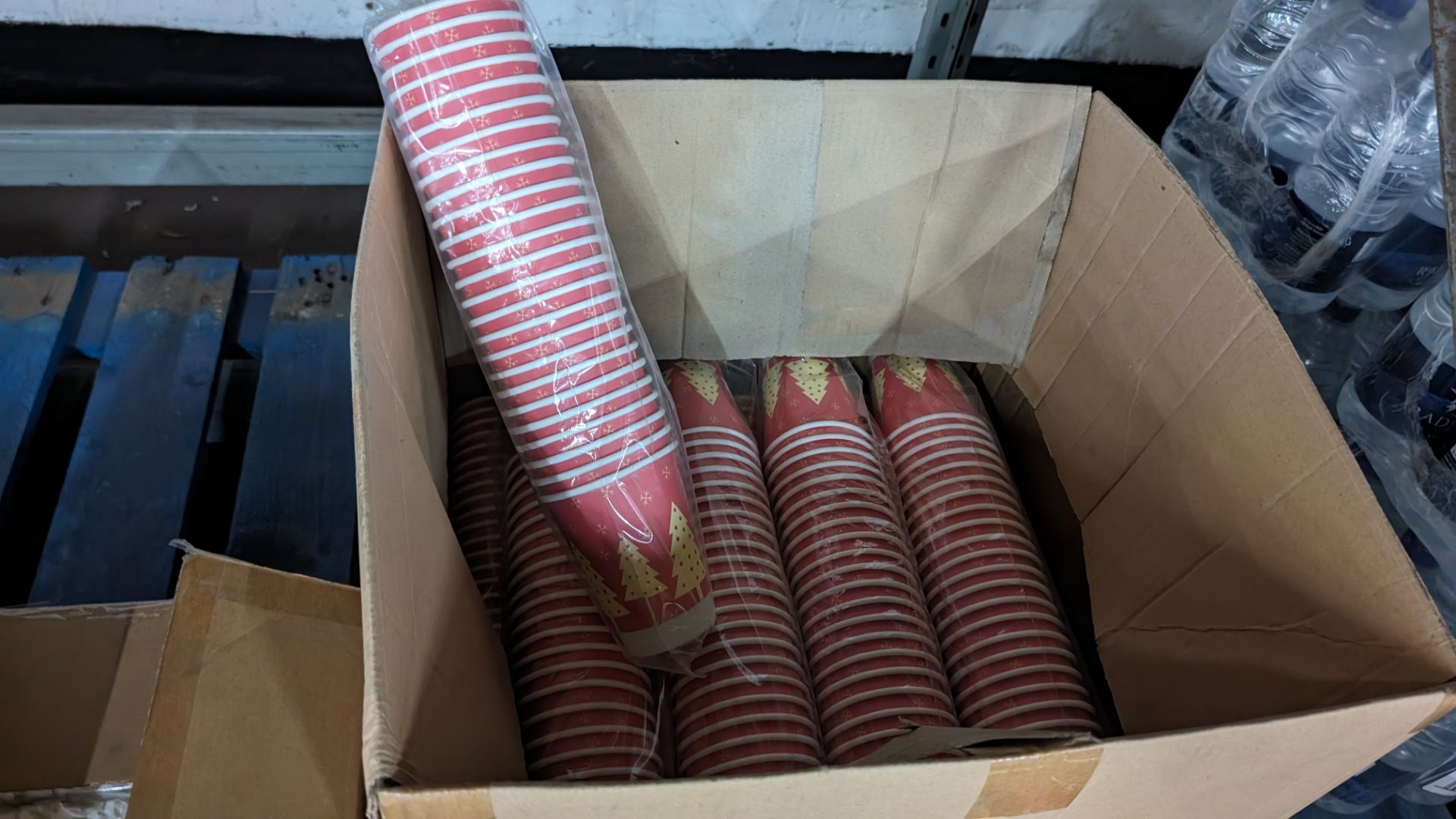 The contents of a pallet of paperware comprising straws & cups. This lot also includes 3 small boxe - Image 9 of 9