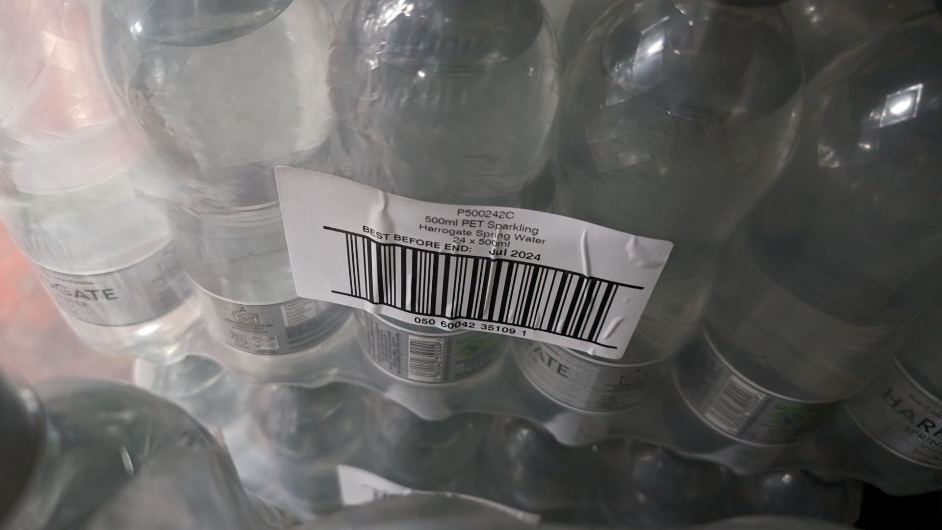 72 off 500ml bottles of Harrogate sparkling spring water, best before date July 2024 (3 cartons) - Image 4 of 4