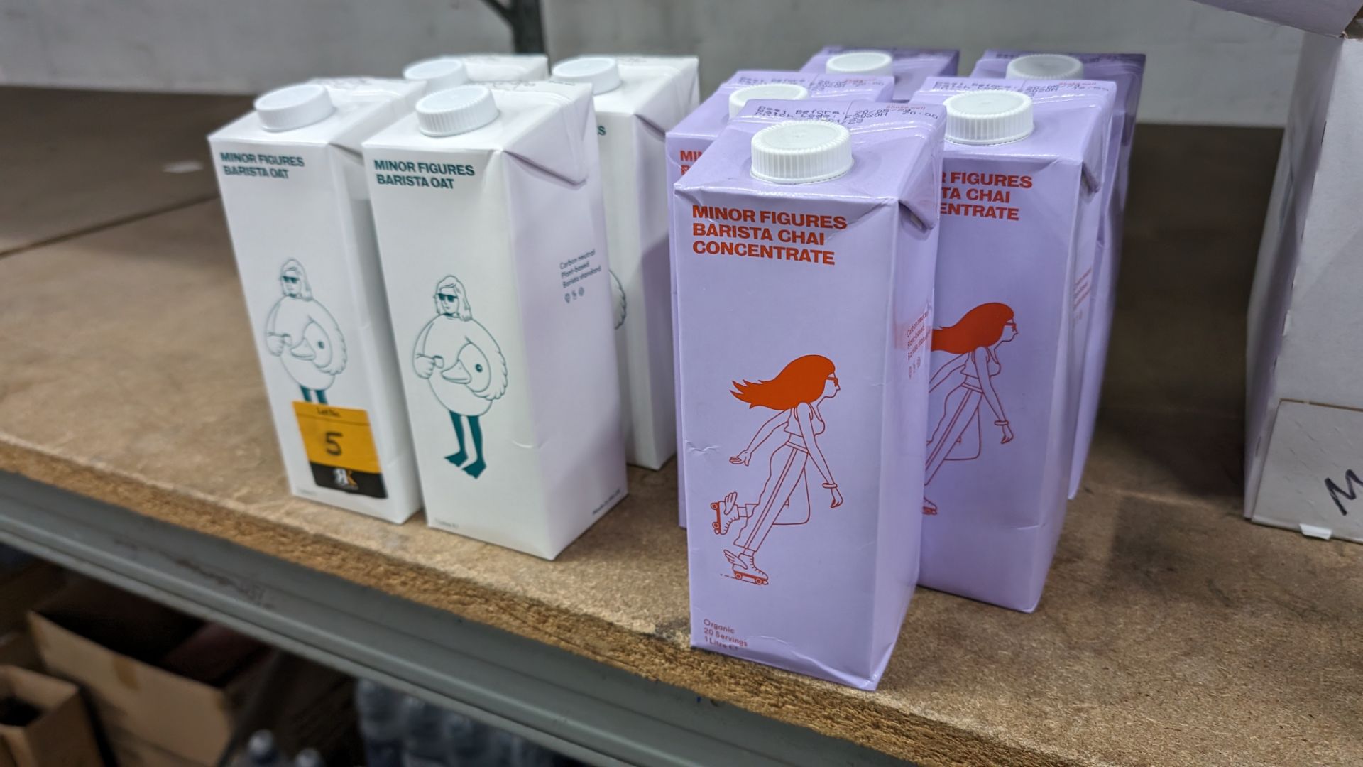 9 off 1 litre cartons of Minor Figures Barista products, comprising 4 cartons of oat milk with a bes - Image 7 of 7