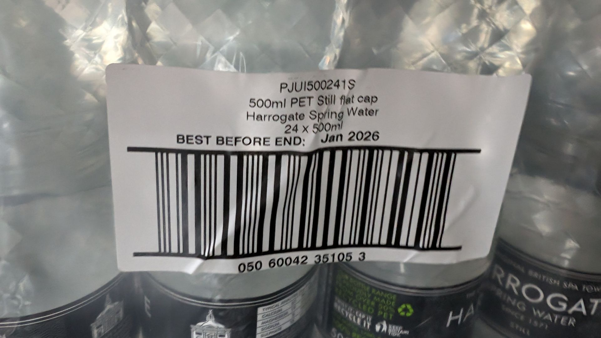 96 off 500ml bottles of Harrogate still spring water, best before date January 2026 (4 cartons) - Image 4 of 5