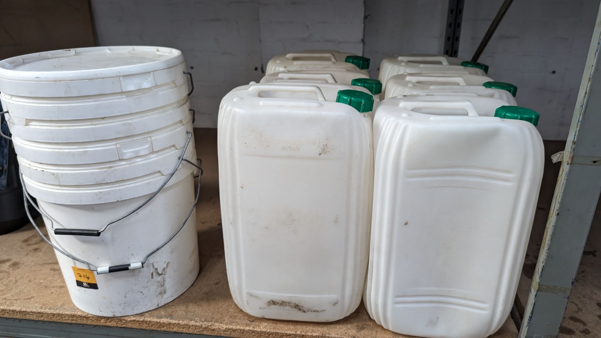 Quantity of plastic receptacles, comprising the contents of a pallet, plus small tubs above same (as - Image 10 of 10