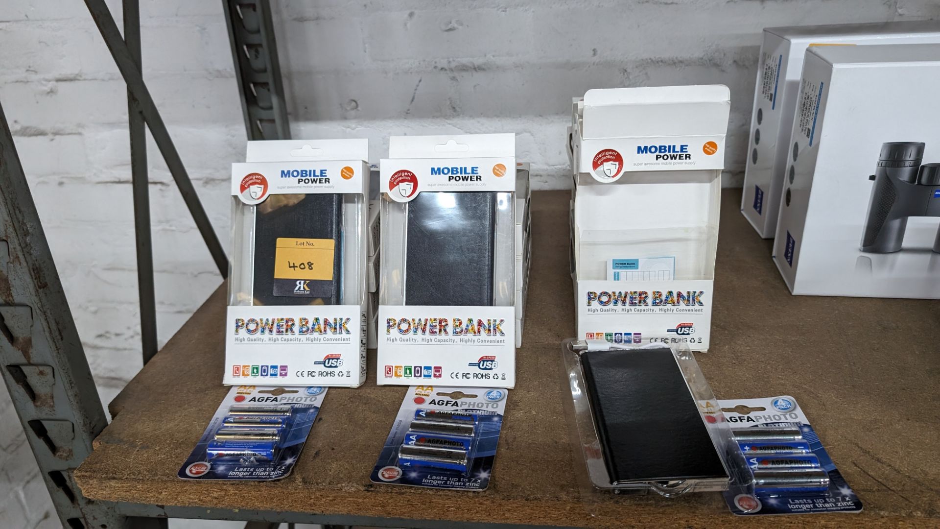 17 off mobile power banks plus 3 packs of batteries