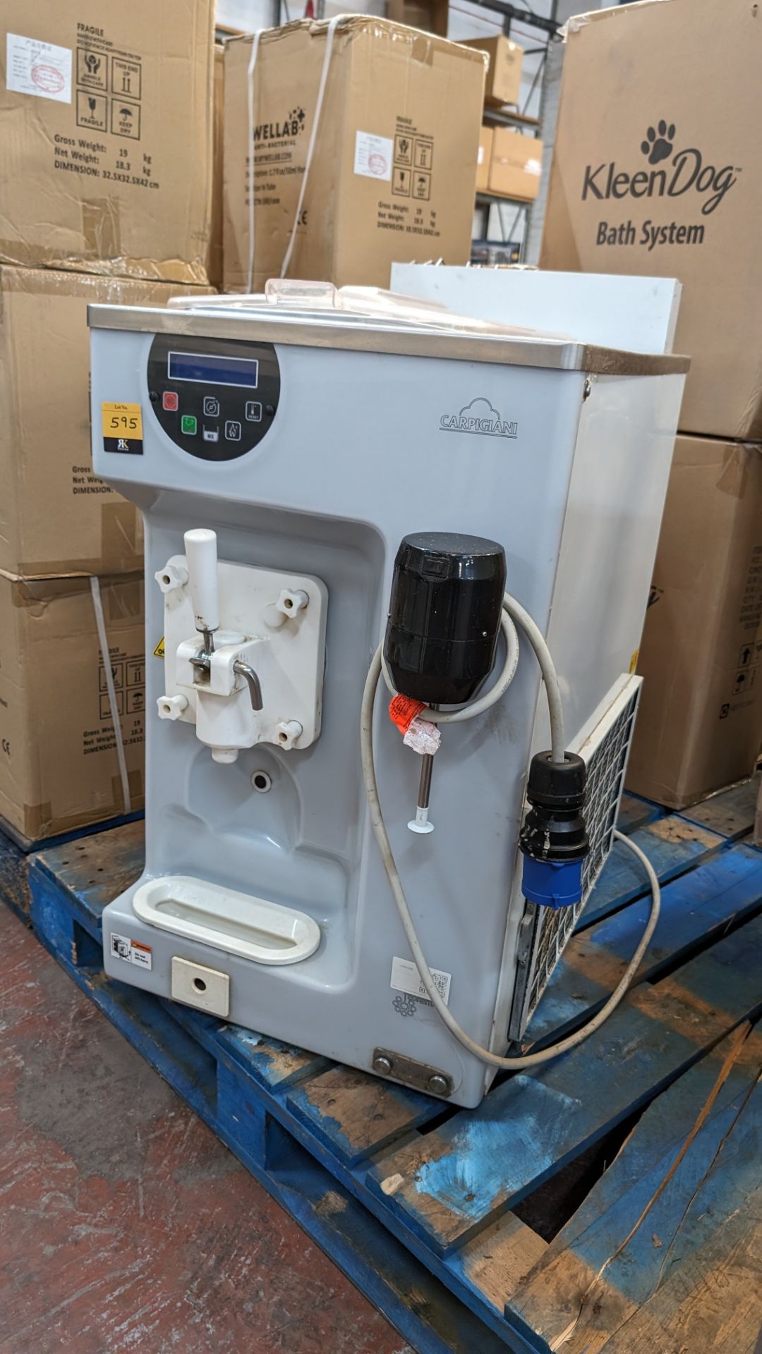 2021 Carpigiani model 191K M Commercial Soft Server Milkshake Machine with mounted spinner. - Image 4 of 16