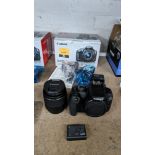 Canon EOS 2000D camera with EFS 18-55mm lens plus battery, charger, strap and more