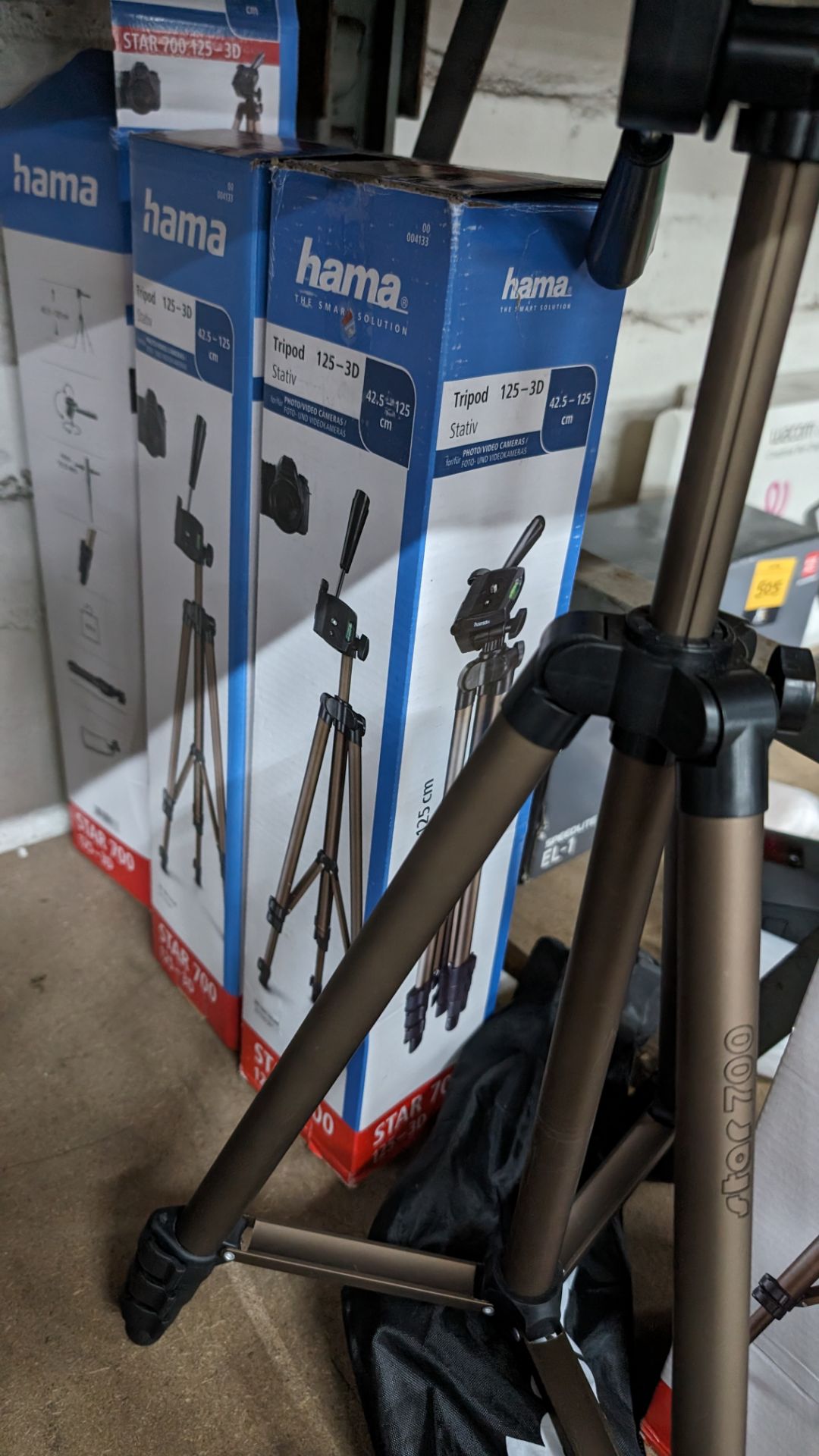 4 off Hama Star 700 tripods, 125-3D, 42.5-125cm - Bild 4 aus 6