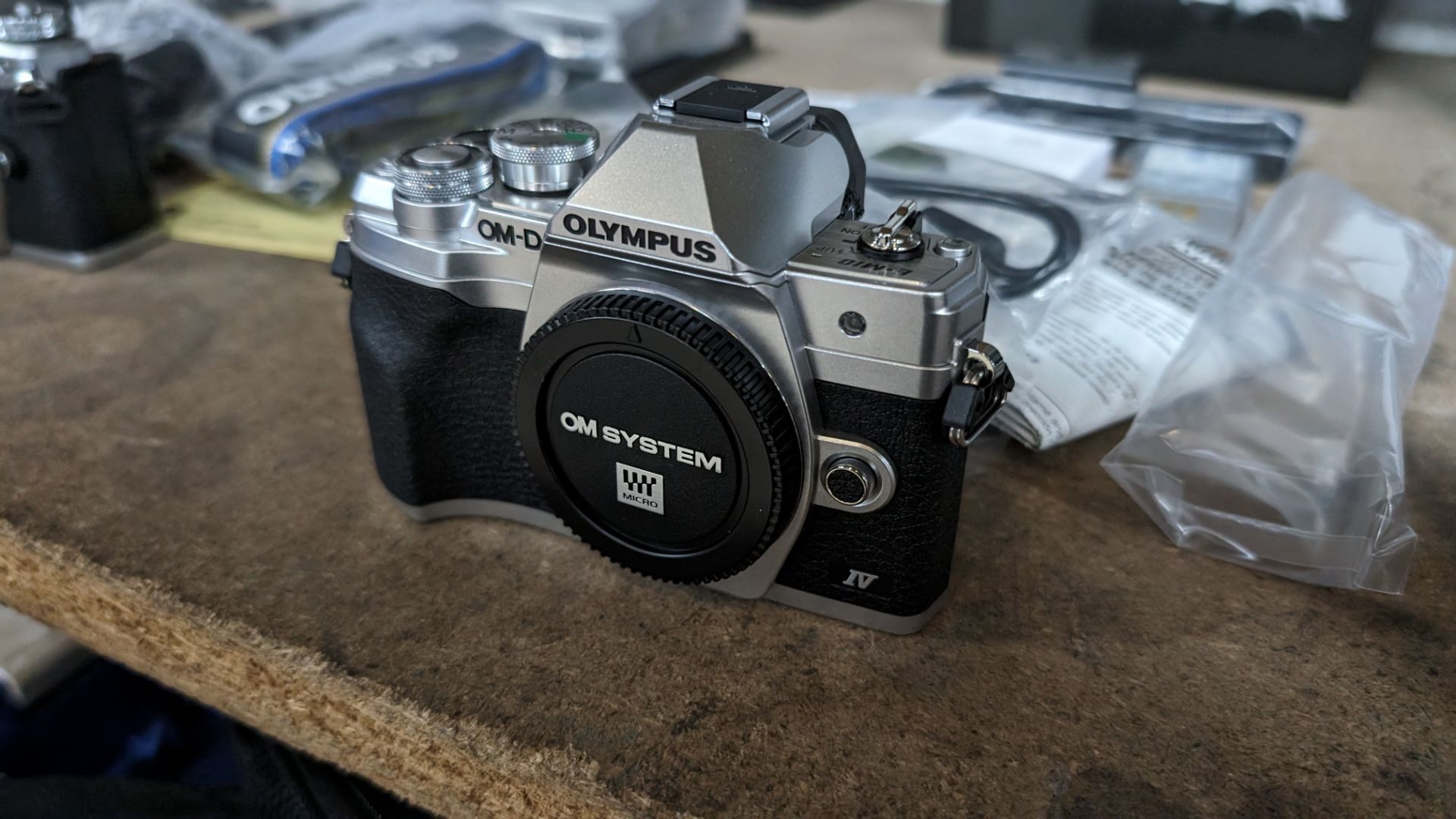 Olympus OM-D E-M10 Mark IV camera, in box, including strap, battery, adaptor and cable - Image 4 of 13