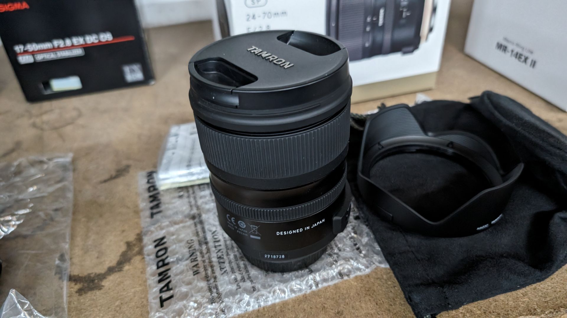 Tamron SP 24-70mm f/2.8 Di VC USD G2 lens, including soft carry case and attachment - Image 8 of 10