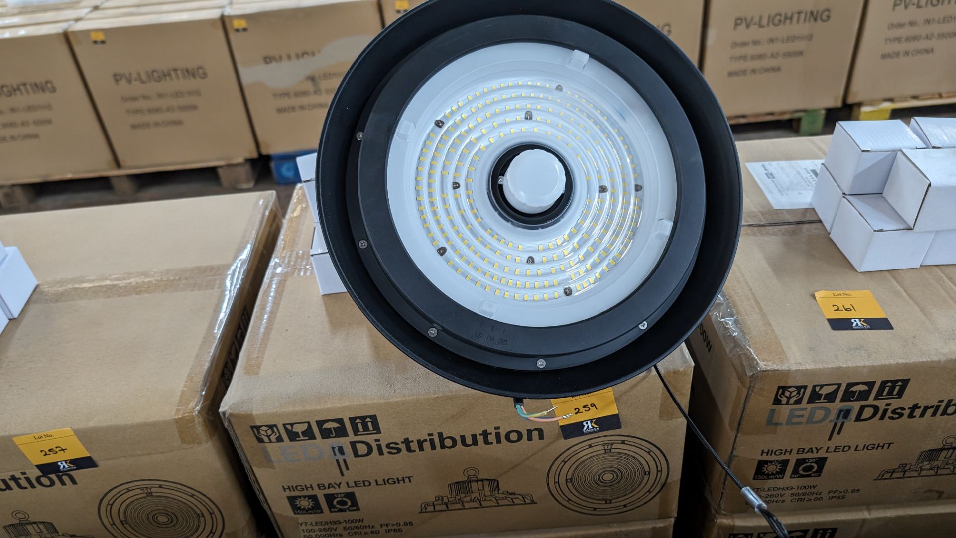 5 off high bay LED lights, model name Typhoon (Nautilus Shell Inspired Heat Sink Design) switchable