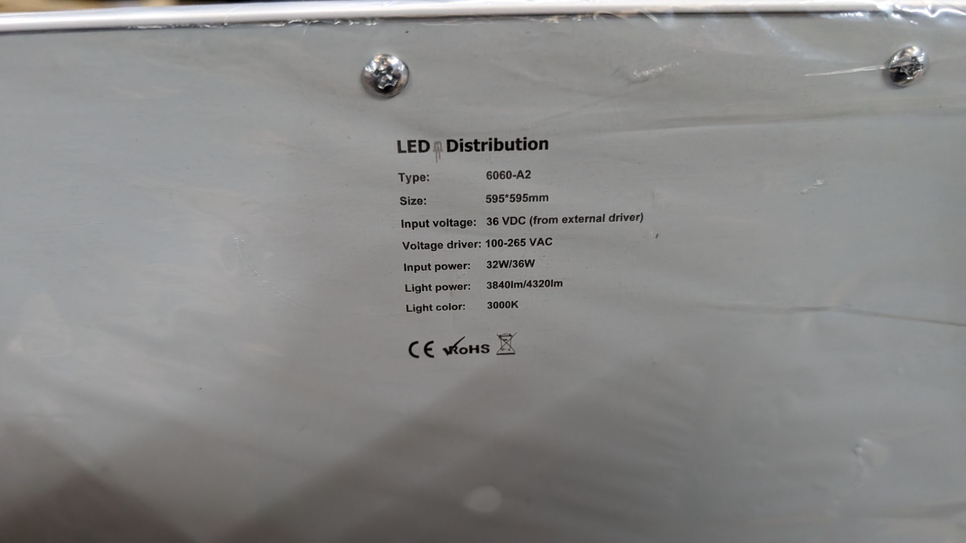 20 off Elegance Premium Eco 595mm x 595mm LED lighting panels. 3000k. 32/36w input power. 36w dri - Image 9 of 14