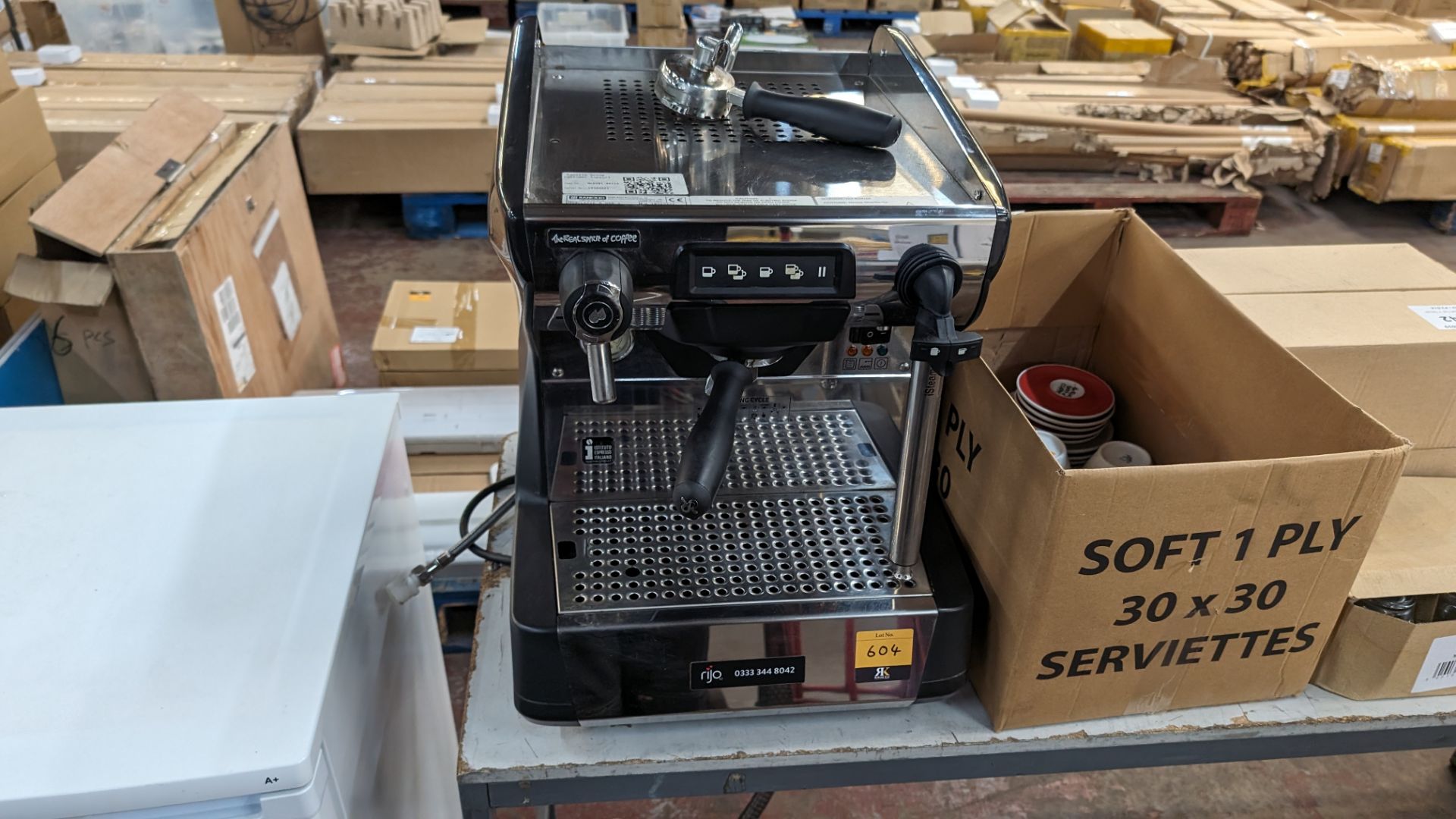 2023 Rancilo Rijo R1 commercial single head coffee machine with built-in steam wand and coffee warmi - Bild 4 aus 17