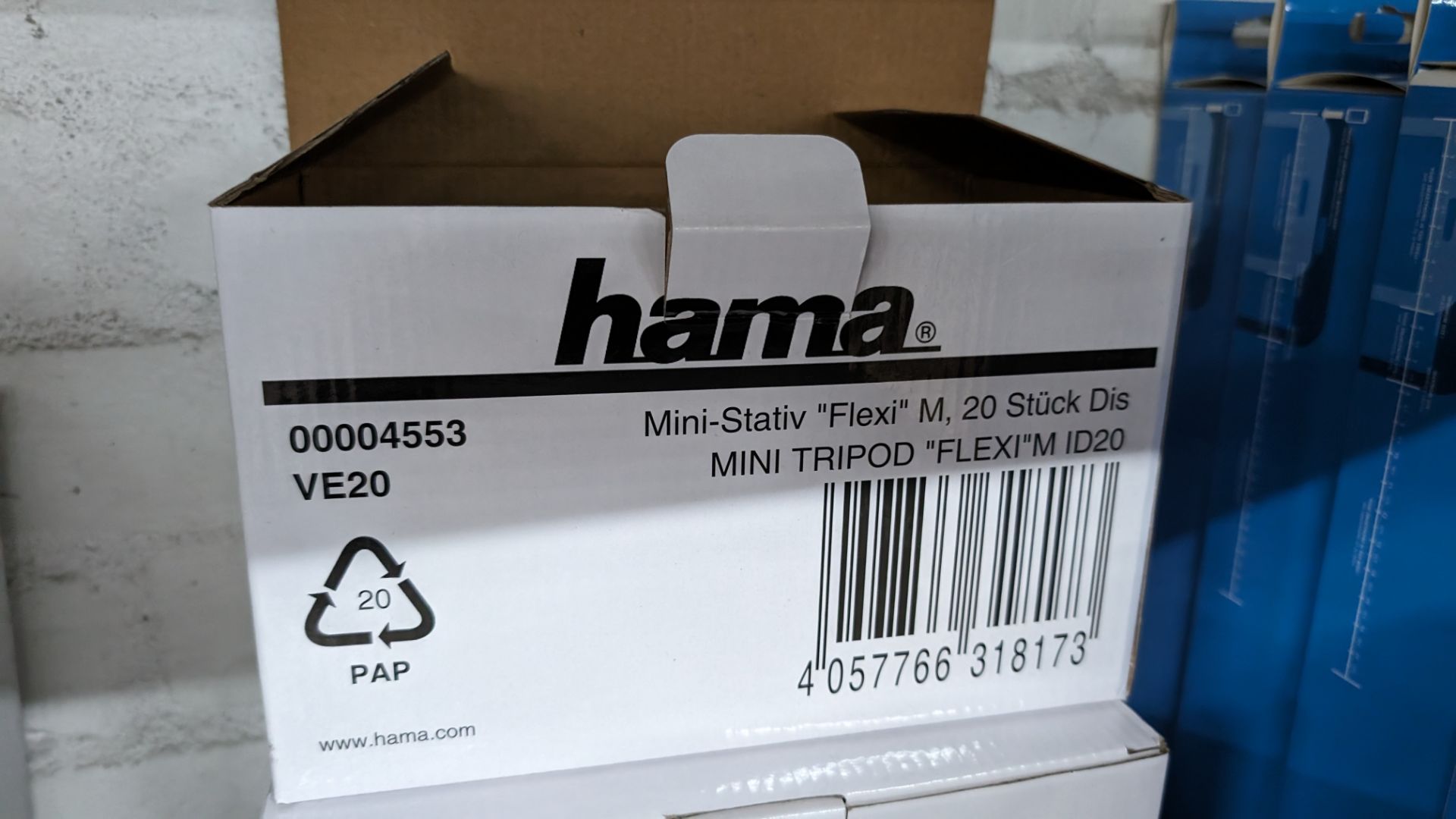 20 off Hama Flexi M mini tripods, in retail display case - Image 3 of 5