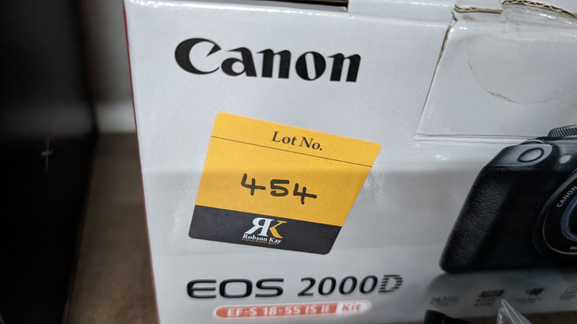 Canon EOS 2000D camera with EFS 18-55mm lens plus battery, charger, strap and more - Image 13 of 16