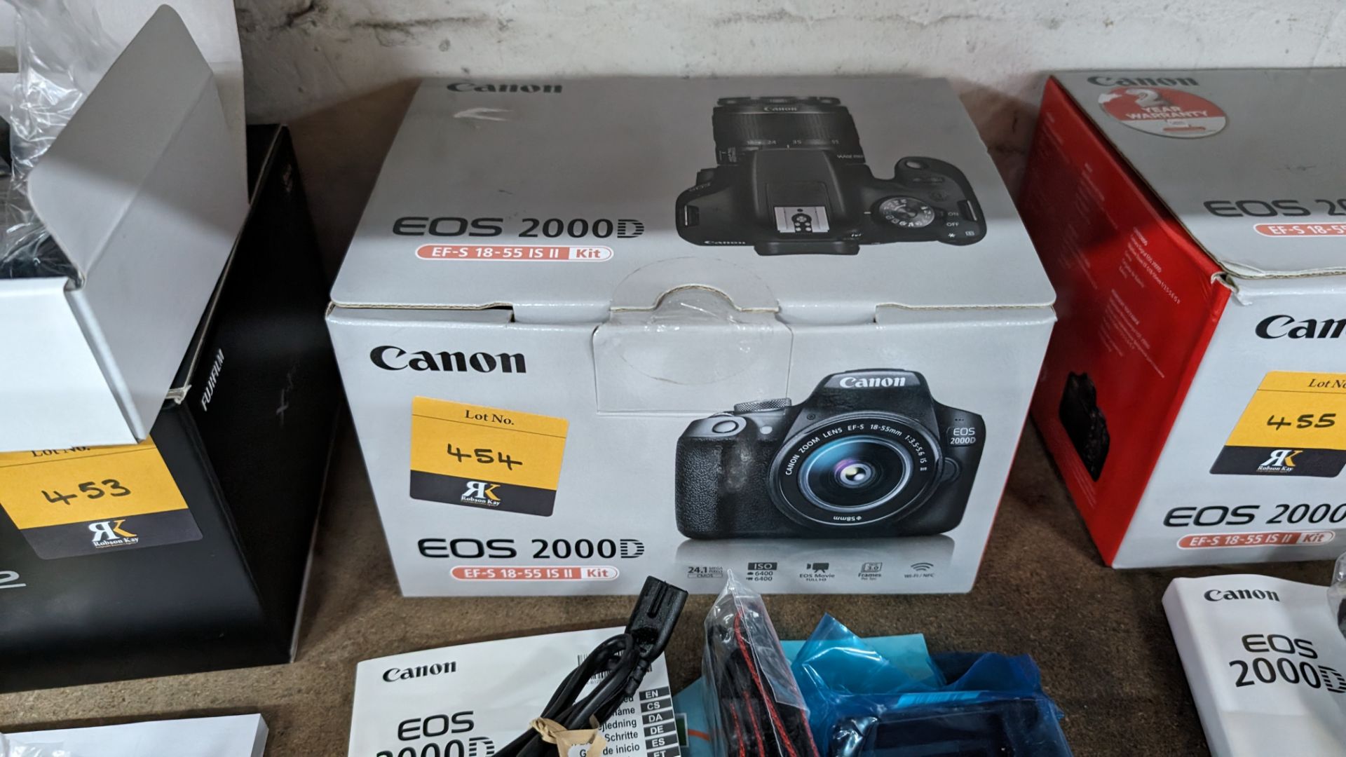 Canon EOS 2000D camera with EFS 18-55mm lens plus battery, charger, strap and more - Image 12 of 16