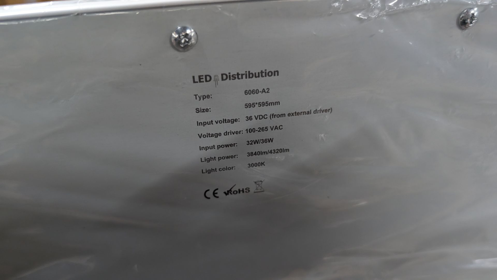 20 off Elegance Premium Eco 595mm x 595mm LED lighting panels. 3000k. 32/36w input power. 36w dri - Image 10 of 16