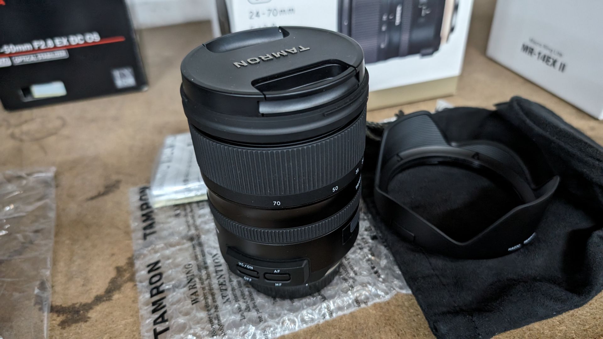 Tamron SP 24-70mm f/2.8 Di VC USD G2 lens, including soft carry case and attachment - Image 7 of 10