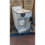 2021 Carpigiani model 191K M Commercial Soft Server Milkshake Machine with mounted spinner.