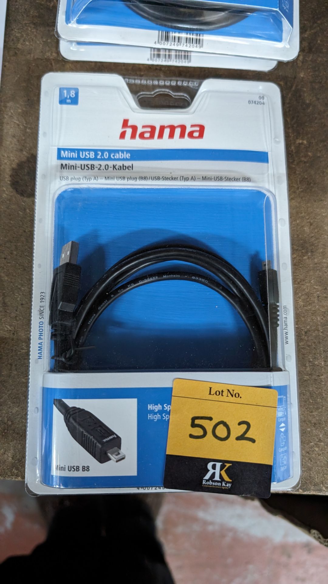 6 off Hama Mini USB 2.0 cables - Image 3 of 4