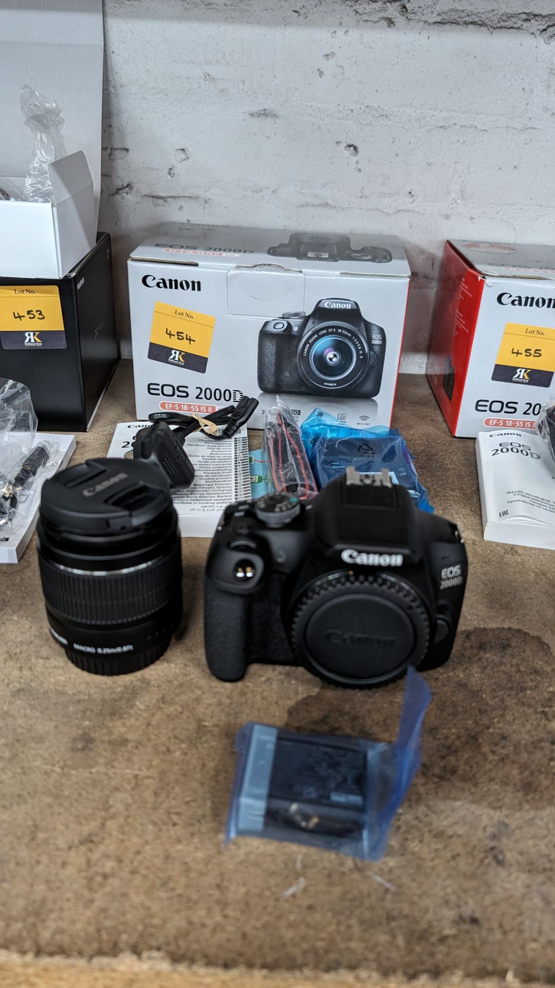 Canon EOS 2000D camera with EFS 18-55mm lens plus battery, charger, strap and more - Image 14 of 16