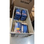 10 boxes of blue powder free vinyl gloves, all size small