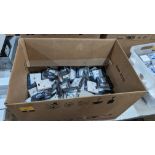 Box of assorted sockets and switches