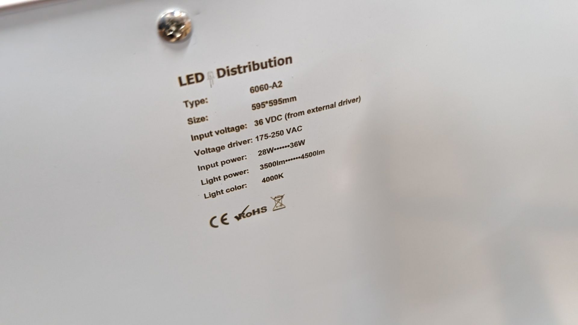 40 off Elegance Premium Eco 595mm x 595mm LED lighting panels. 4000k. 28/36w input power. 36w dri - Image 9 of 14