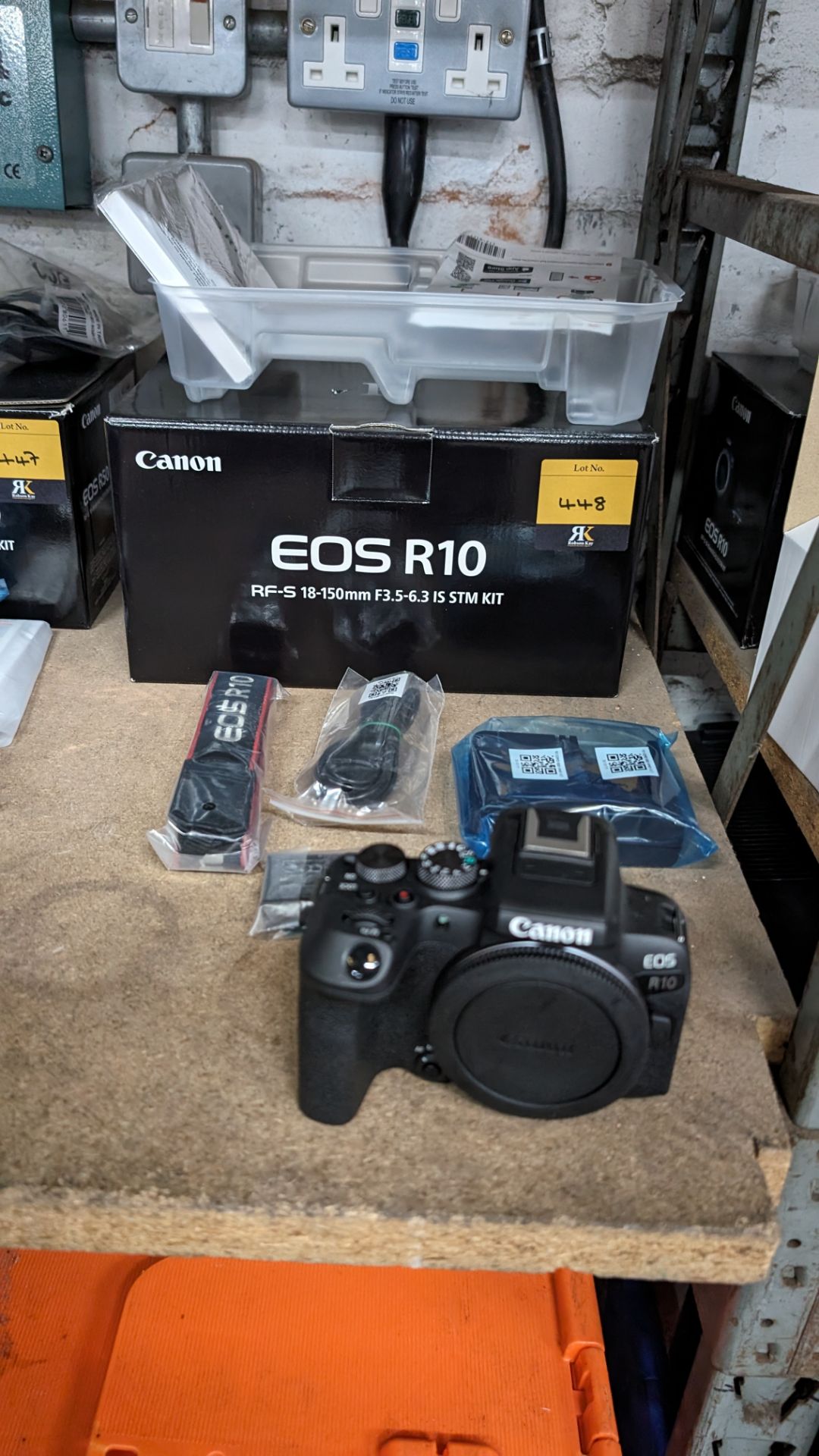 Canon EOS R10 camera, including battery, charger, strap and more - no lens - Image 13 of 13