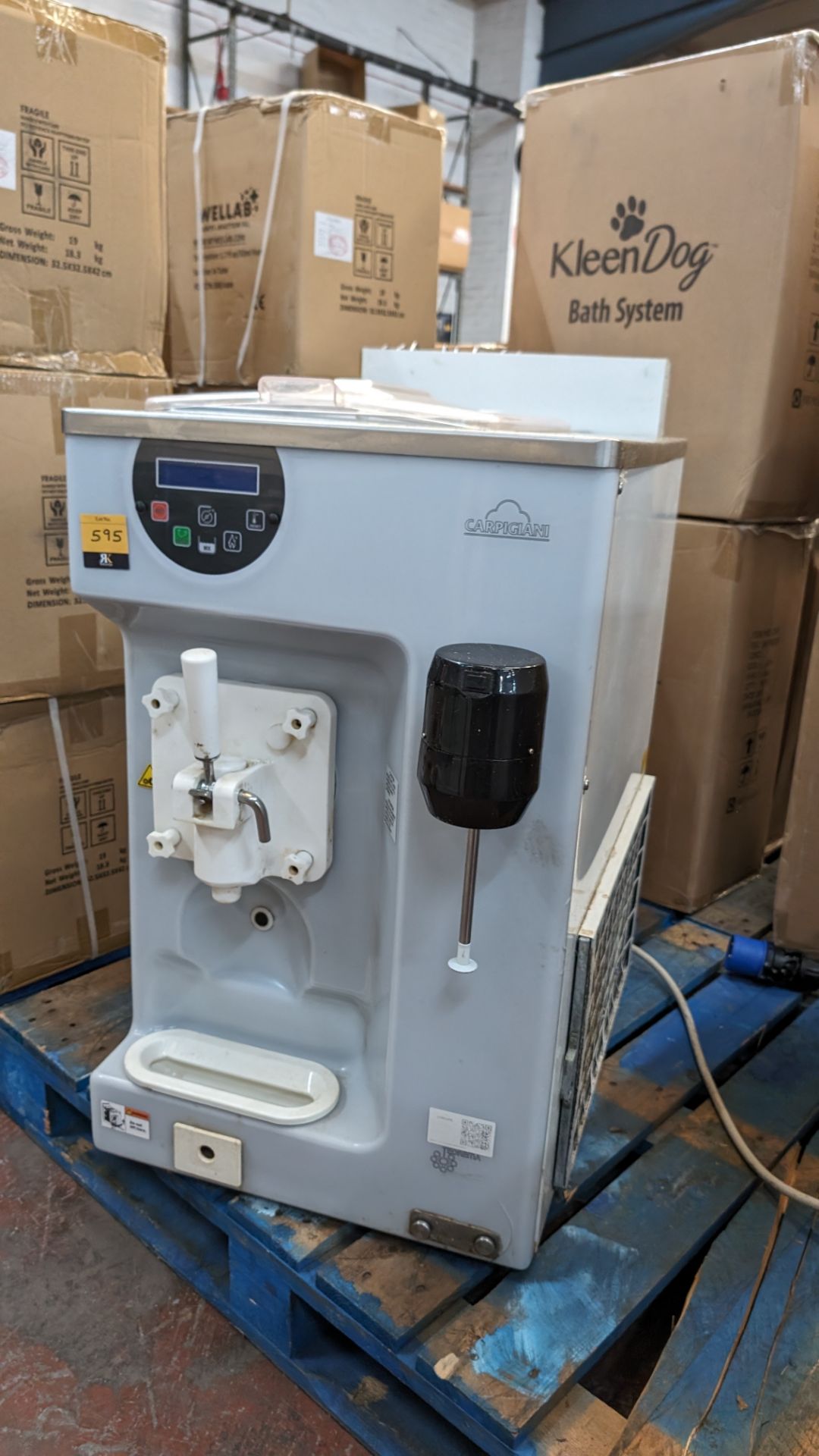 2021 Carpigiani model 191K M Commercial Soft Server Milkshake Machine with mounted spinner. - Image 7 of 16