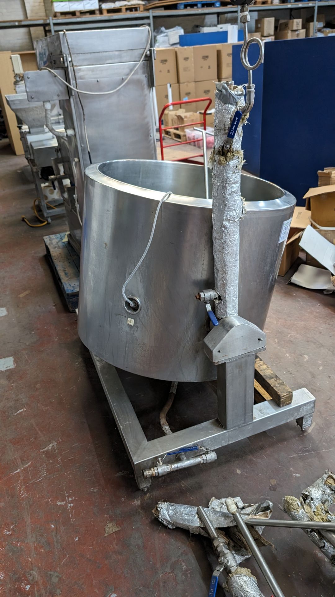 Multi-purpose mini dairy with folding spherical bottom, 200L. Understood to have been purchased in - Bild 15 aus 15