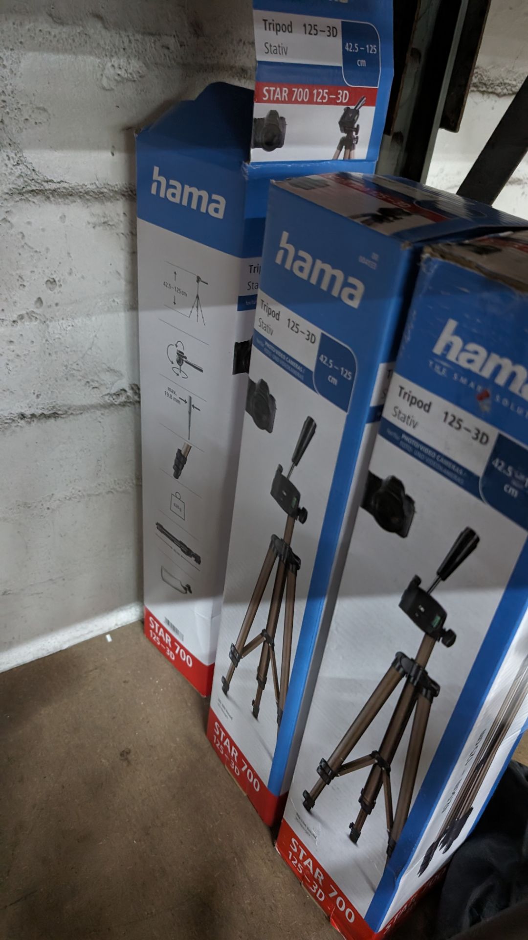 4 off Hama Star 700 tripods, 125-3D, 42.5-125cm - Image 5 of 6
