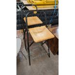 2 off folding chairs/stools