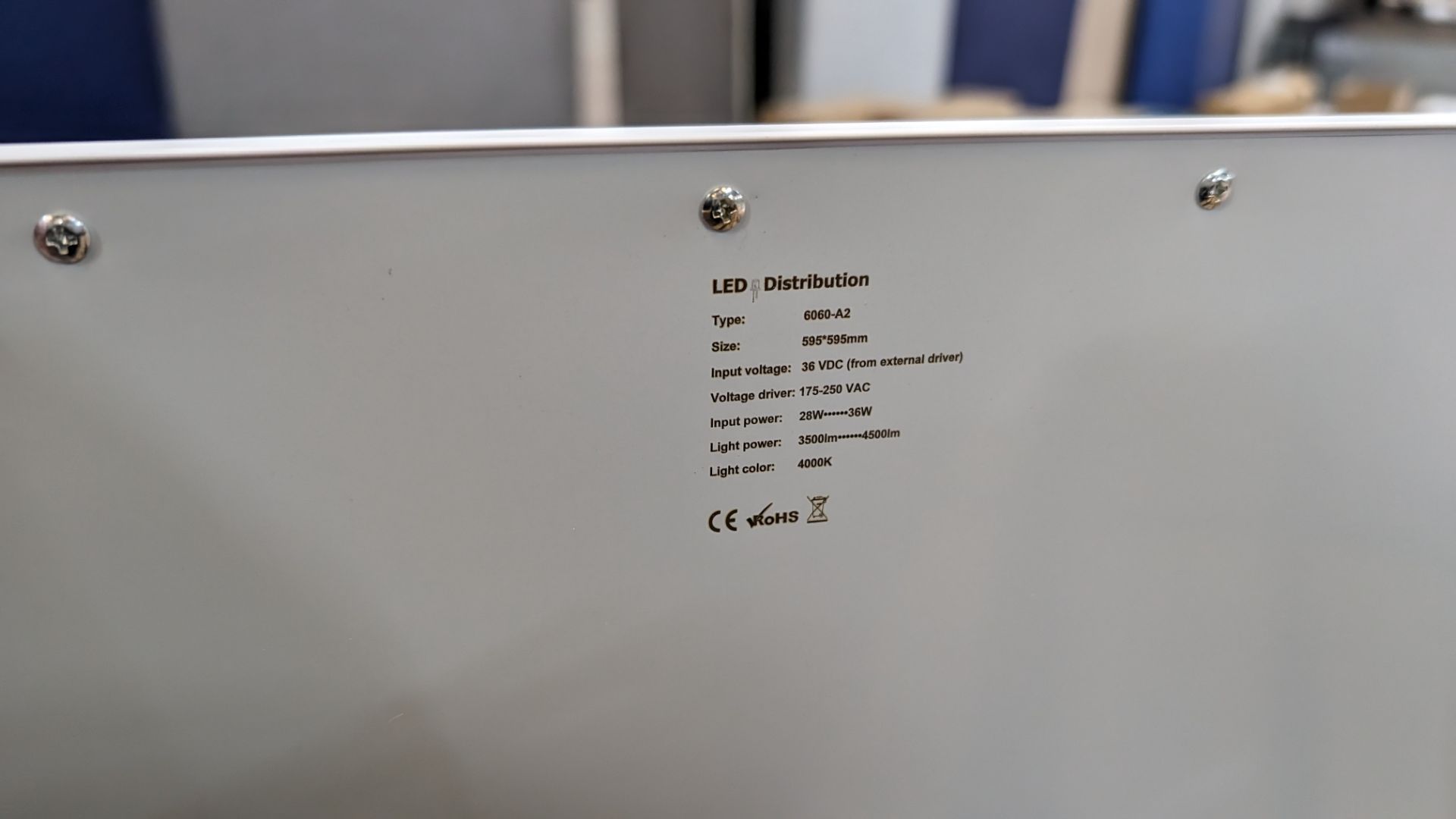 20 off Elegance Premium Eco 595mm x 595mm LED lighting panels. 4000k. 28/36w input power. 36w dri - Image 9 of 14