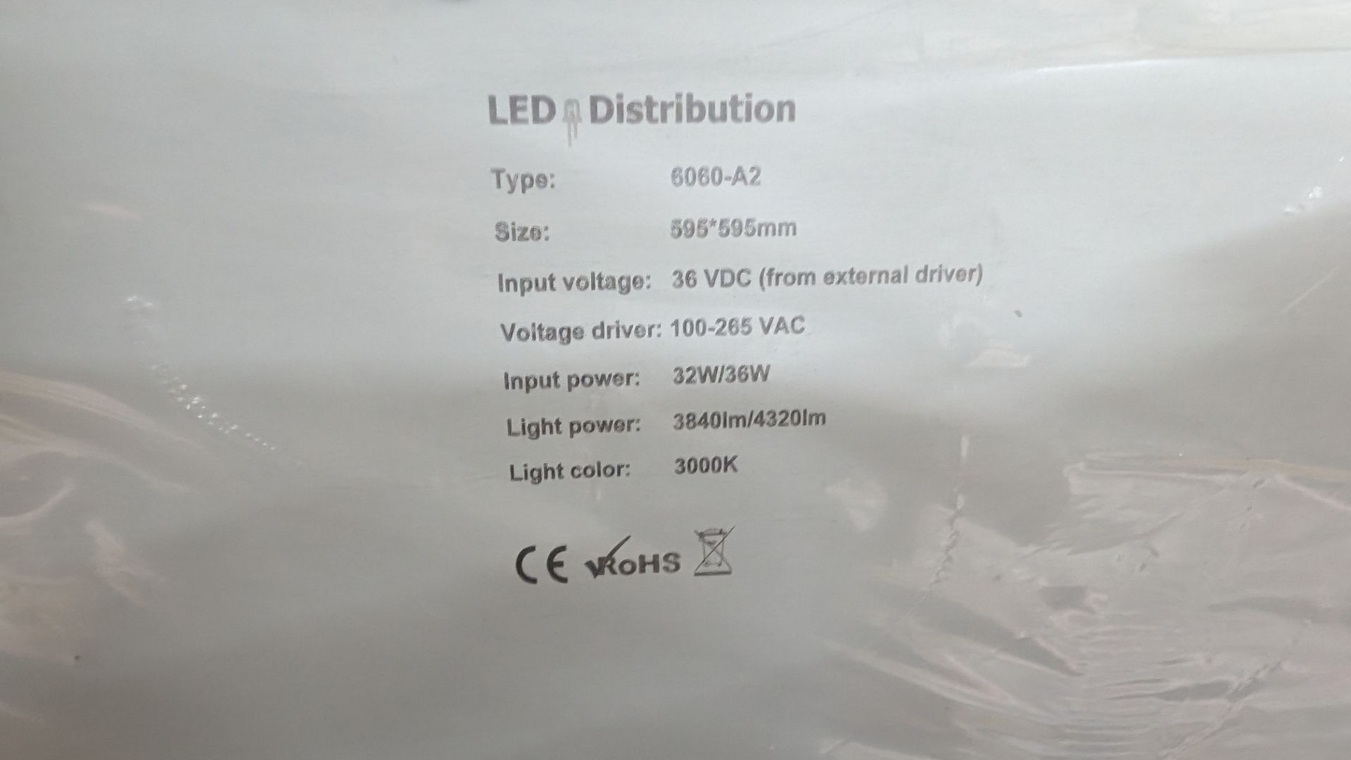 20 off Elegance Premium Eco 595mm x 595mm LED lighting panels. 3000k. 32/36w input power. 36w dri - Bild 9 aus 14