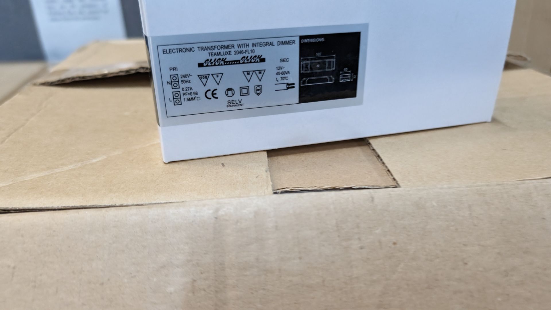 240 off Teamluxe electronic transformers with integral dimmer (3 outer cartons) - Image 3 of 7