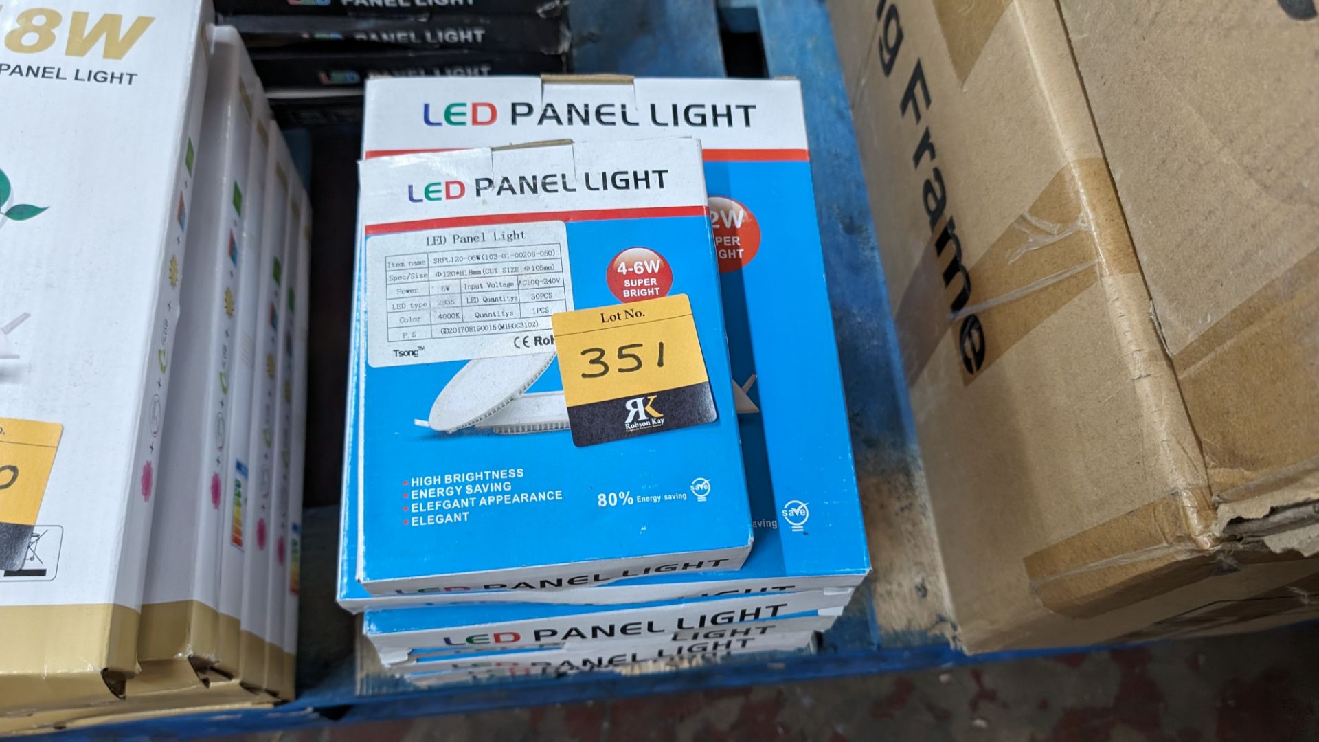 7 off assorted LED panel lights
