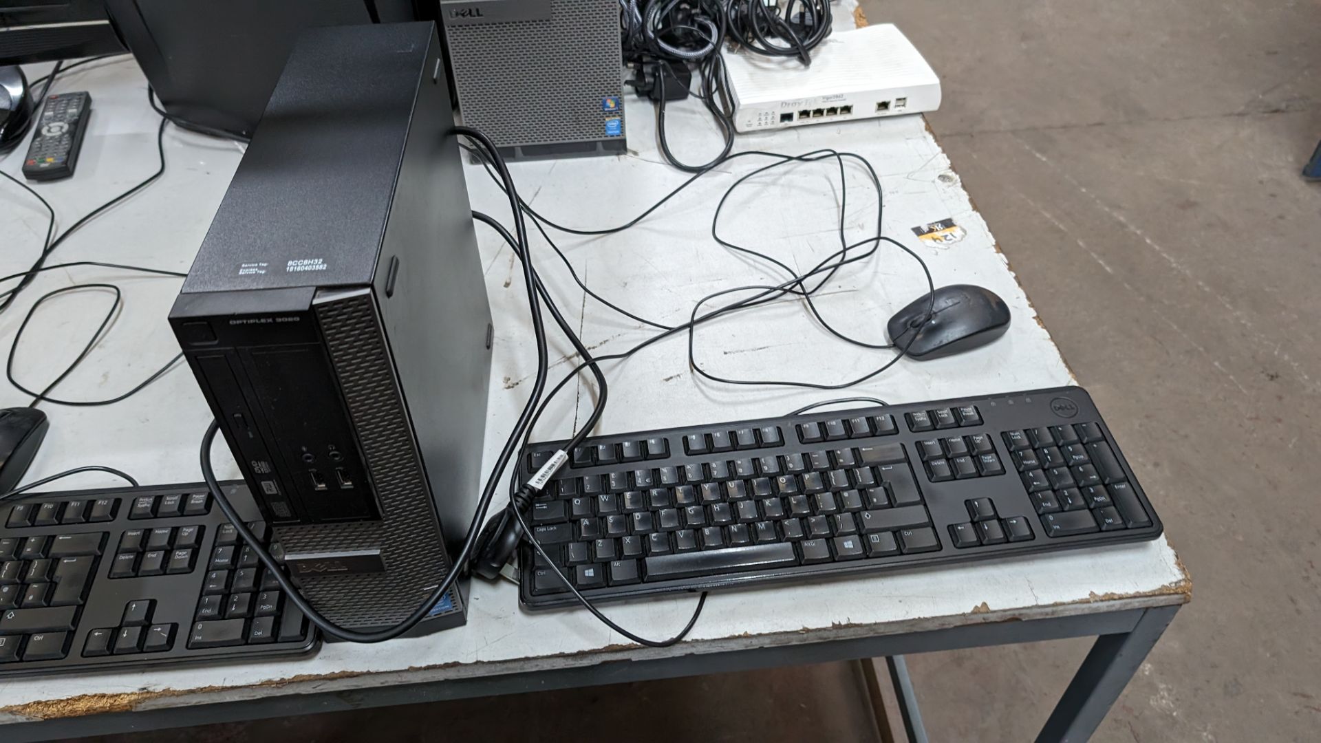 3 off desktop computers each including keyboard and mouse - Image 8 of 10