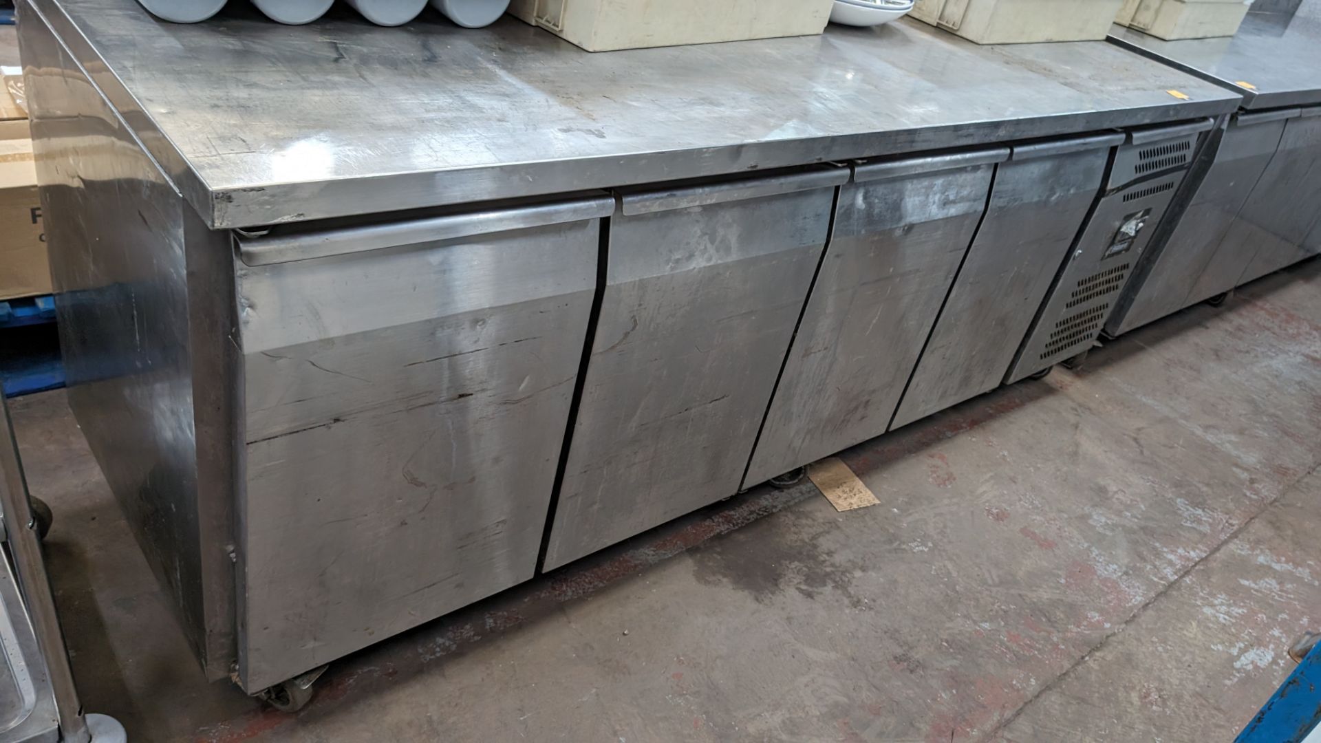 Blizzard stainless steel 4-door refrigerated prep cabinet - Bild 3 aus 8