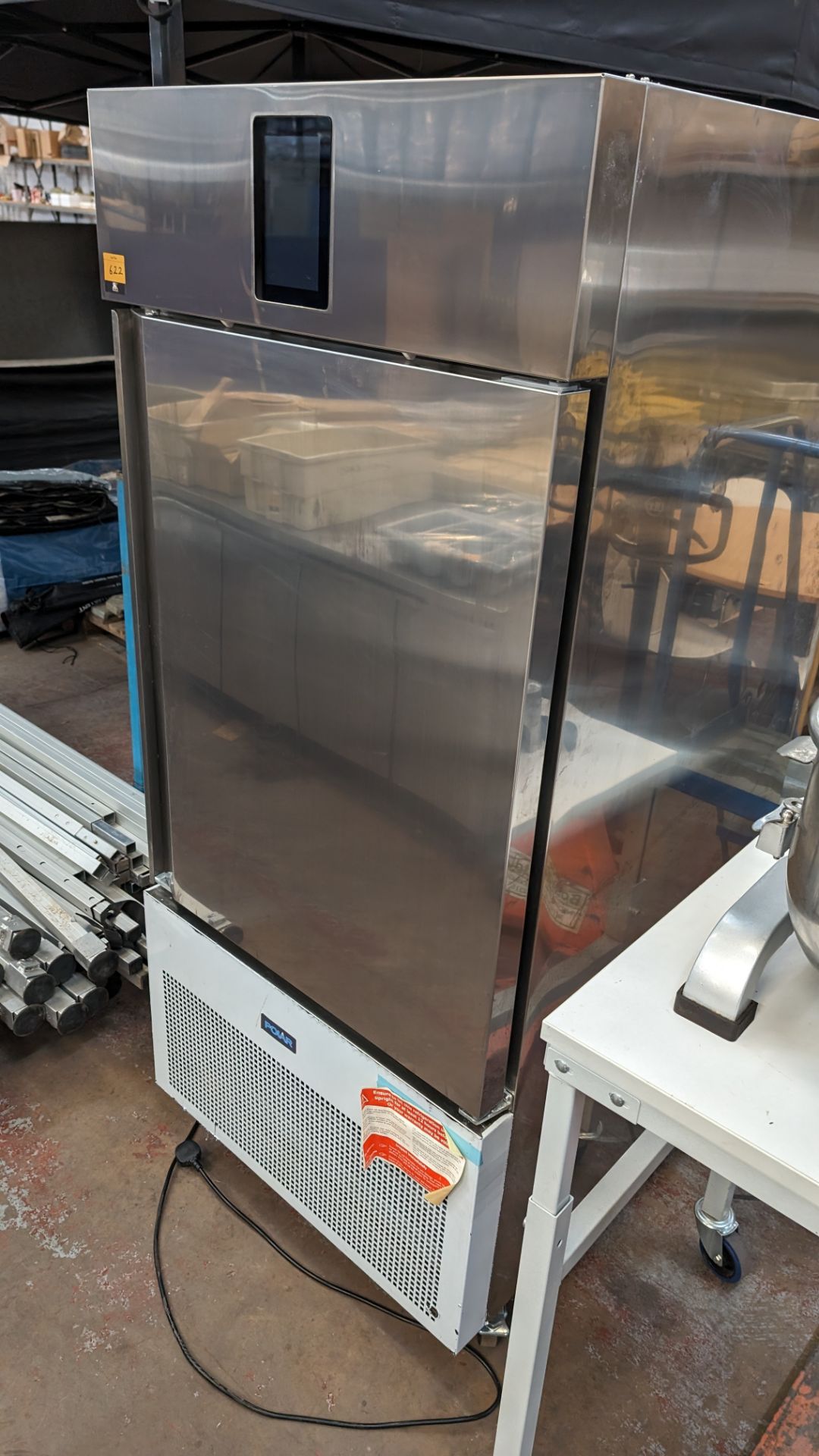 Polar Refrigeration mobile stainless steel commercial blast chiller with touchscreen controls - Image 9 of 9