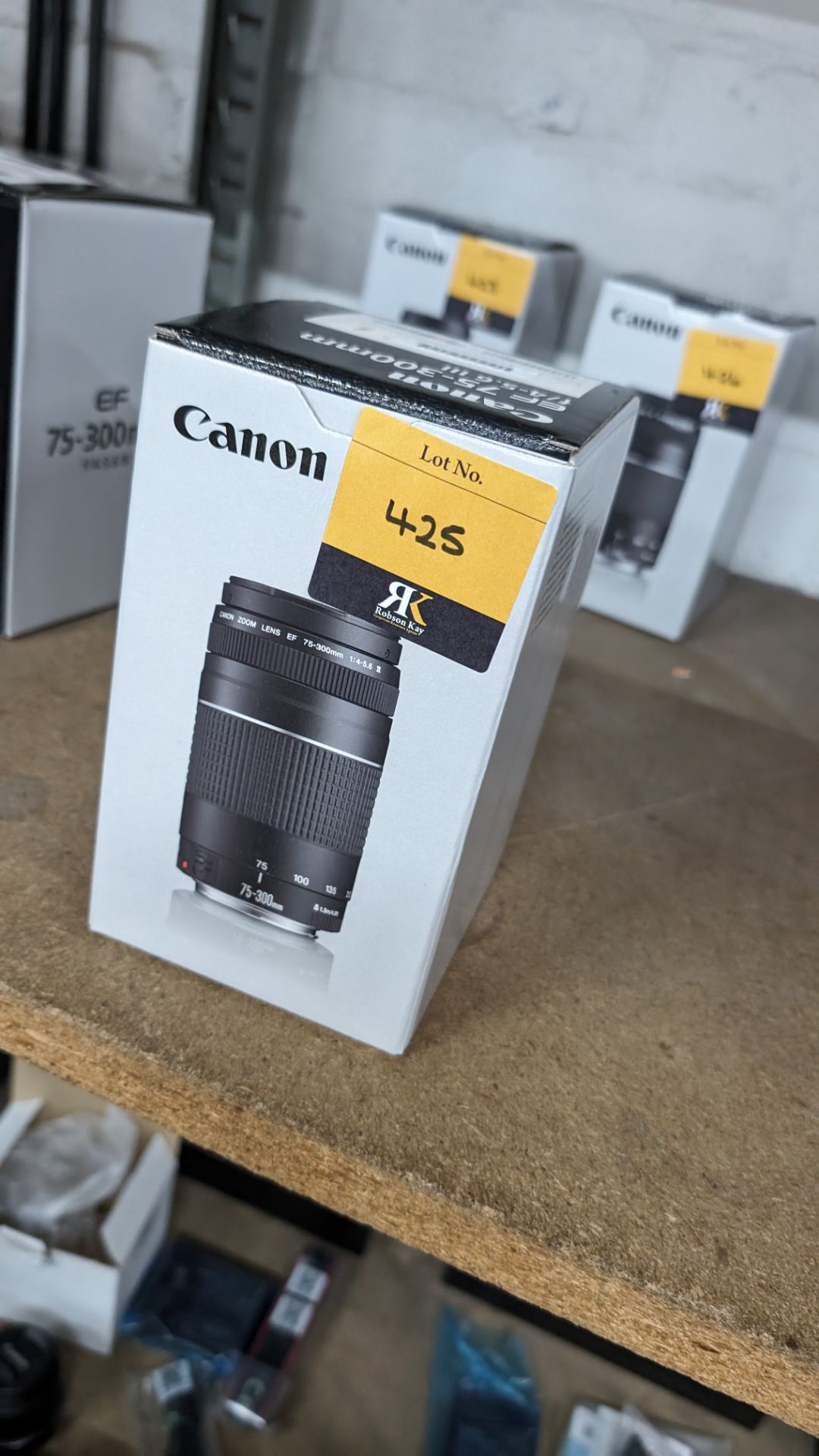 Canon EF 75-300mm lens, f/4-5.6 III