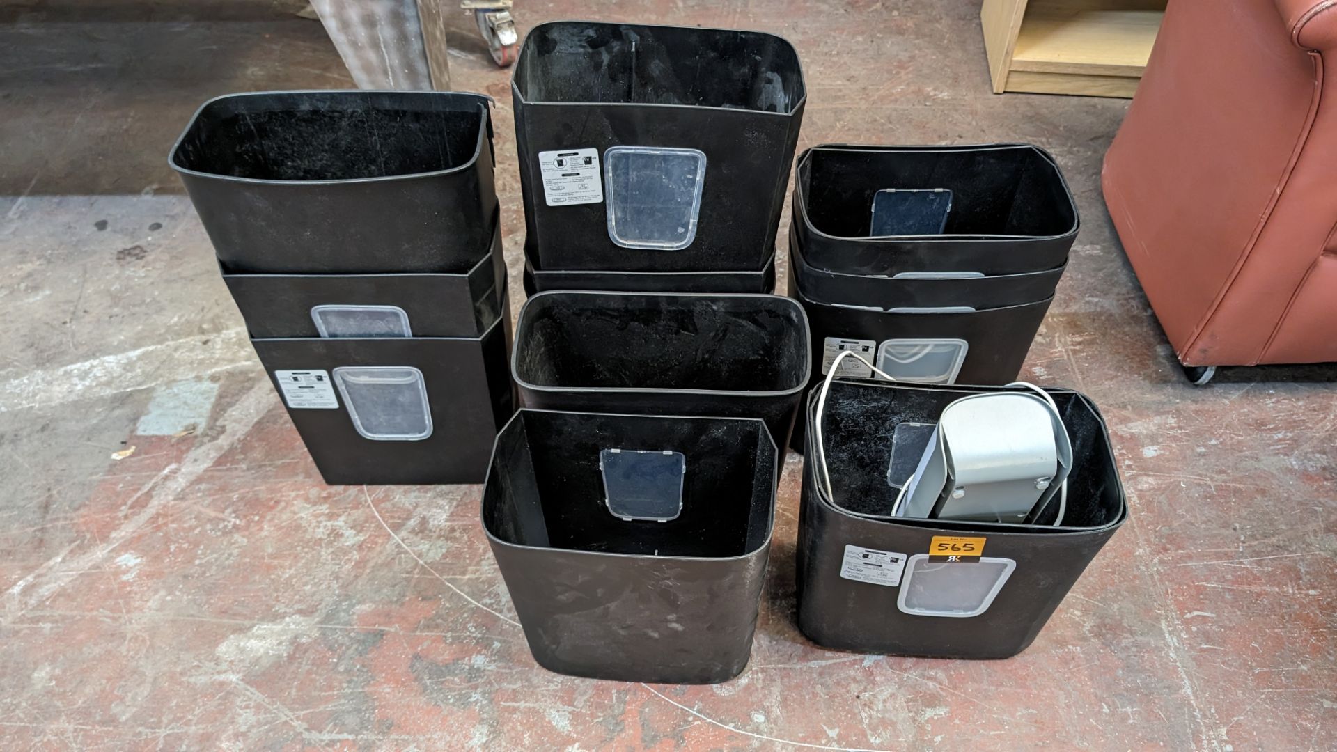 Quantity of shredder buckets plus an office laminator - Image 2 of 4