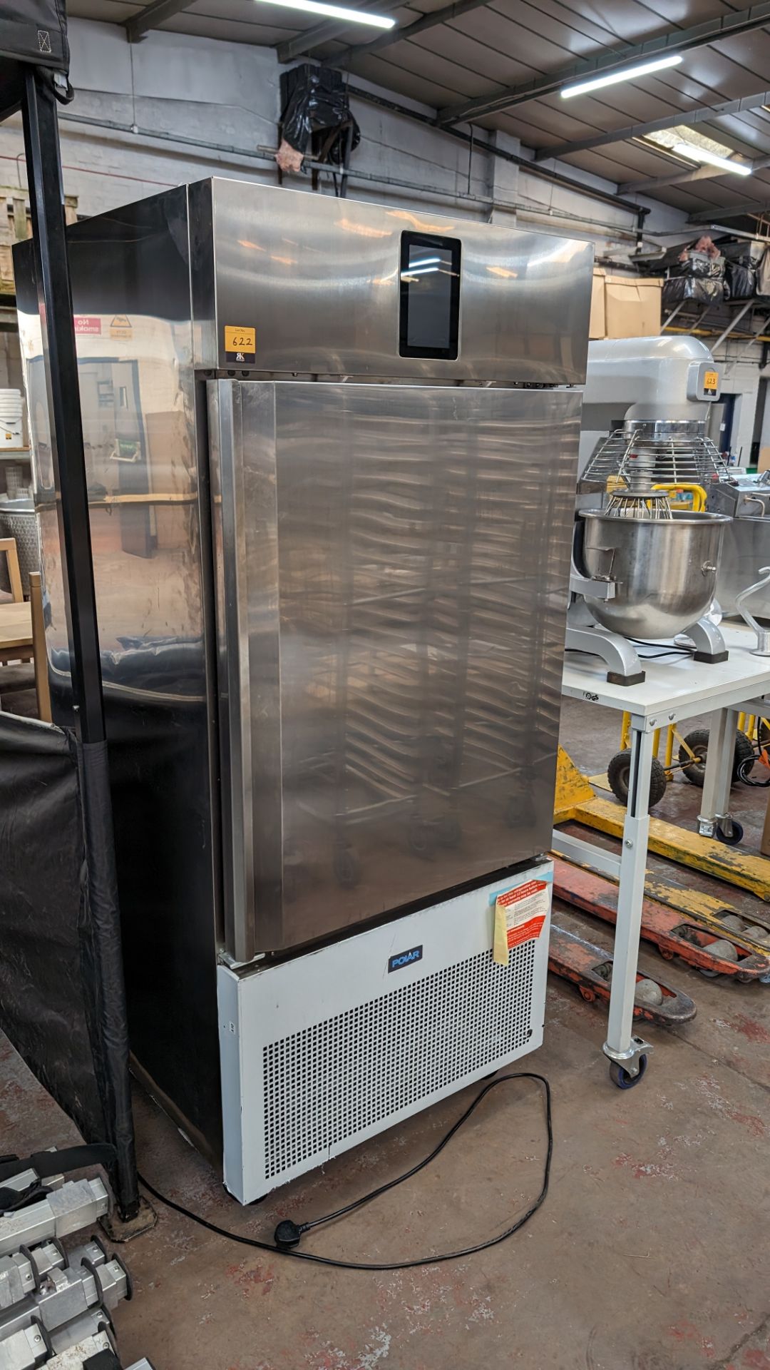 Polar Refrigeration mobile stainless steel commercial blast chiller with touchscreen controls - Image 2 of 9