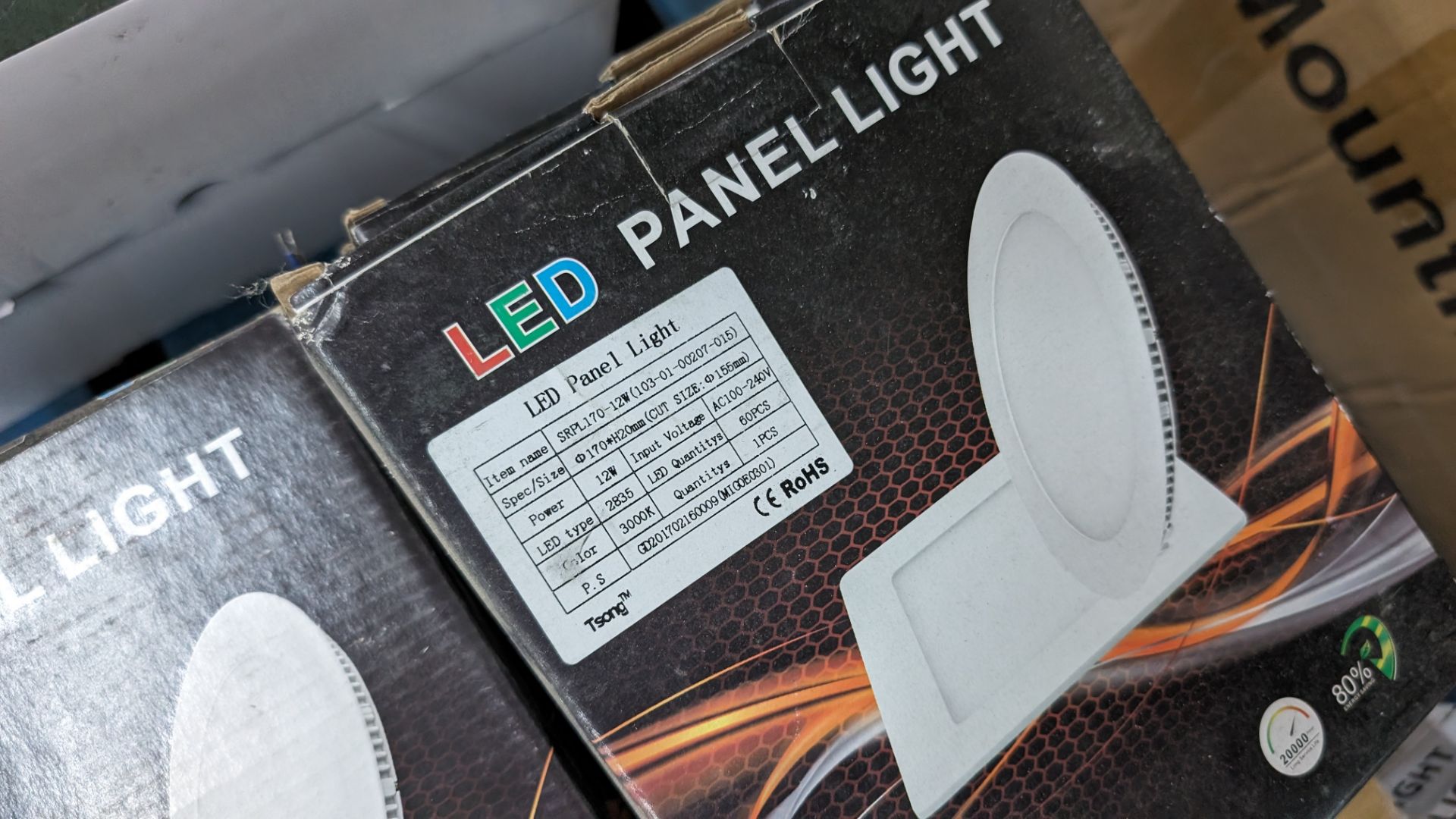 15 off LED panel lights, 12w, 155mm - Bild 4 aus 5