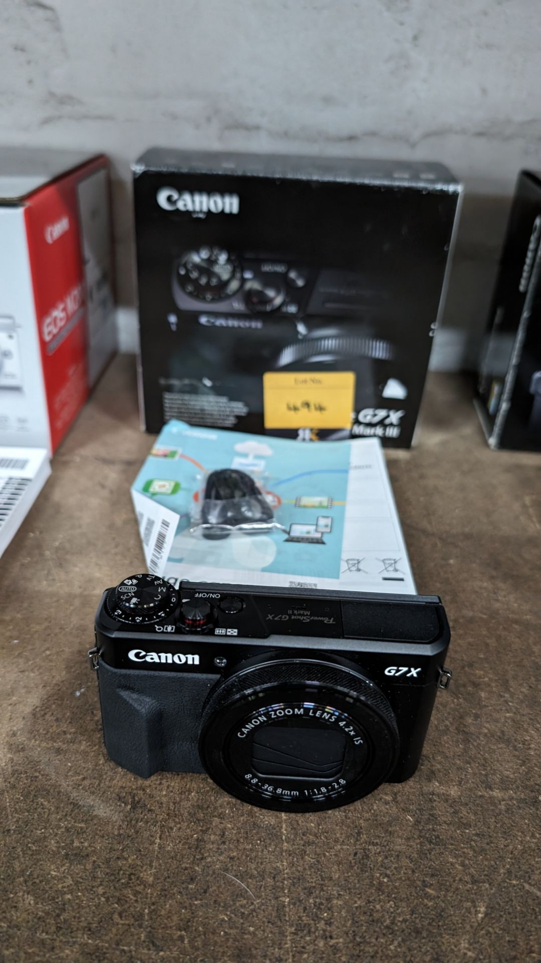 Canon G7X Mark III PowerShot camera. NB: no battery