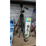 3 off assorted tripods