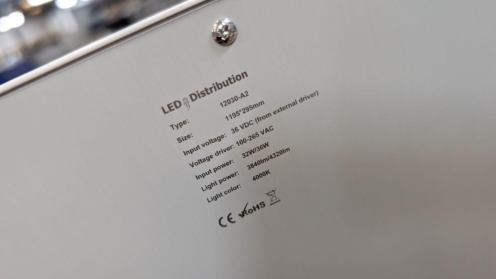 20 off Elegance Premium Eco 1195mm x 295mm LED lighting panels. 4000k. 32/36w input power. 36w dr - Image 5 of 7