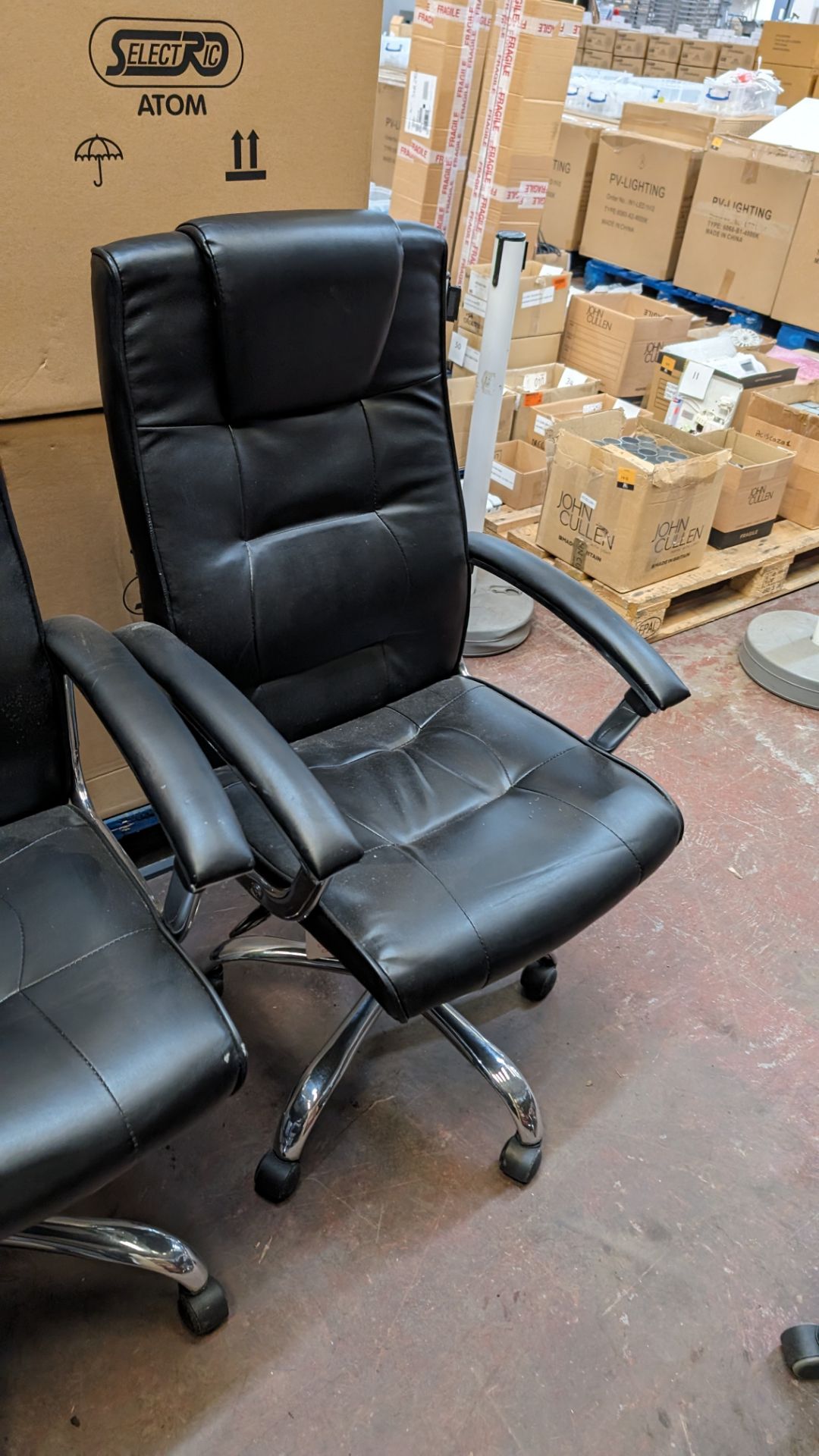 2 off leather executive chairs - Image 4 of 7