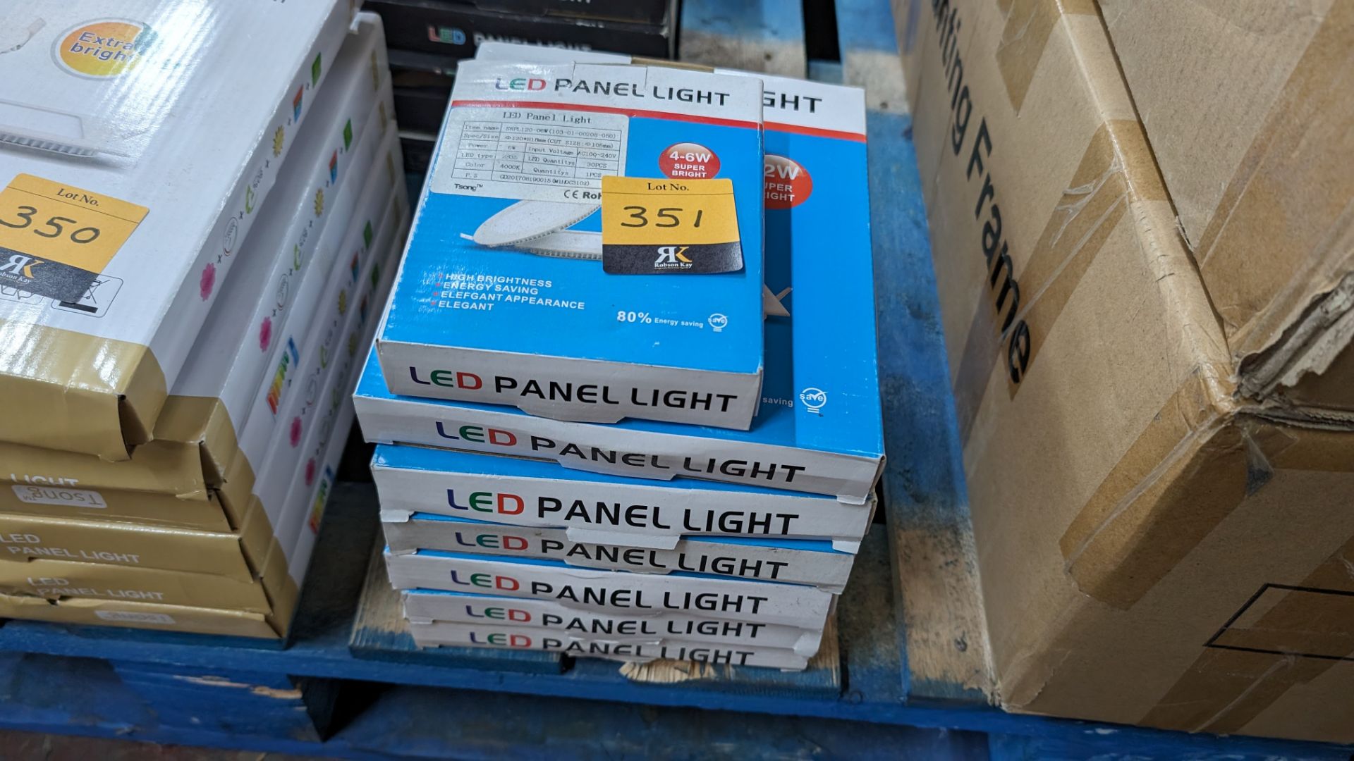 7 off assorted LED panel lights - Bild 2 aus 4