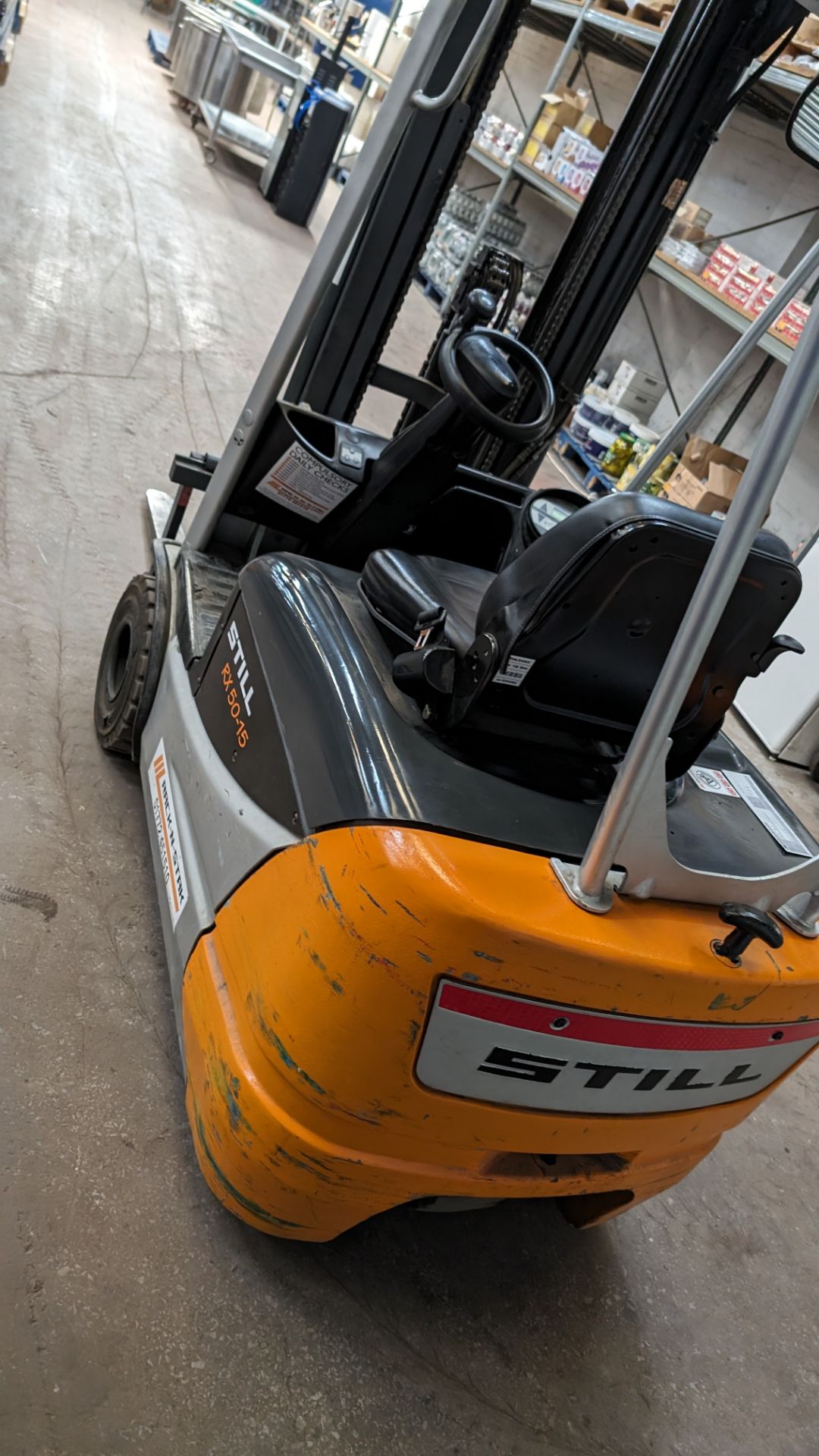 Still model RX-5015 3-wheel electric forklift truck with sideshift, 1.5 tonne capacity, including St - Image 18 of 18