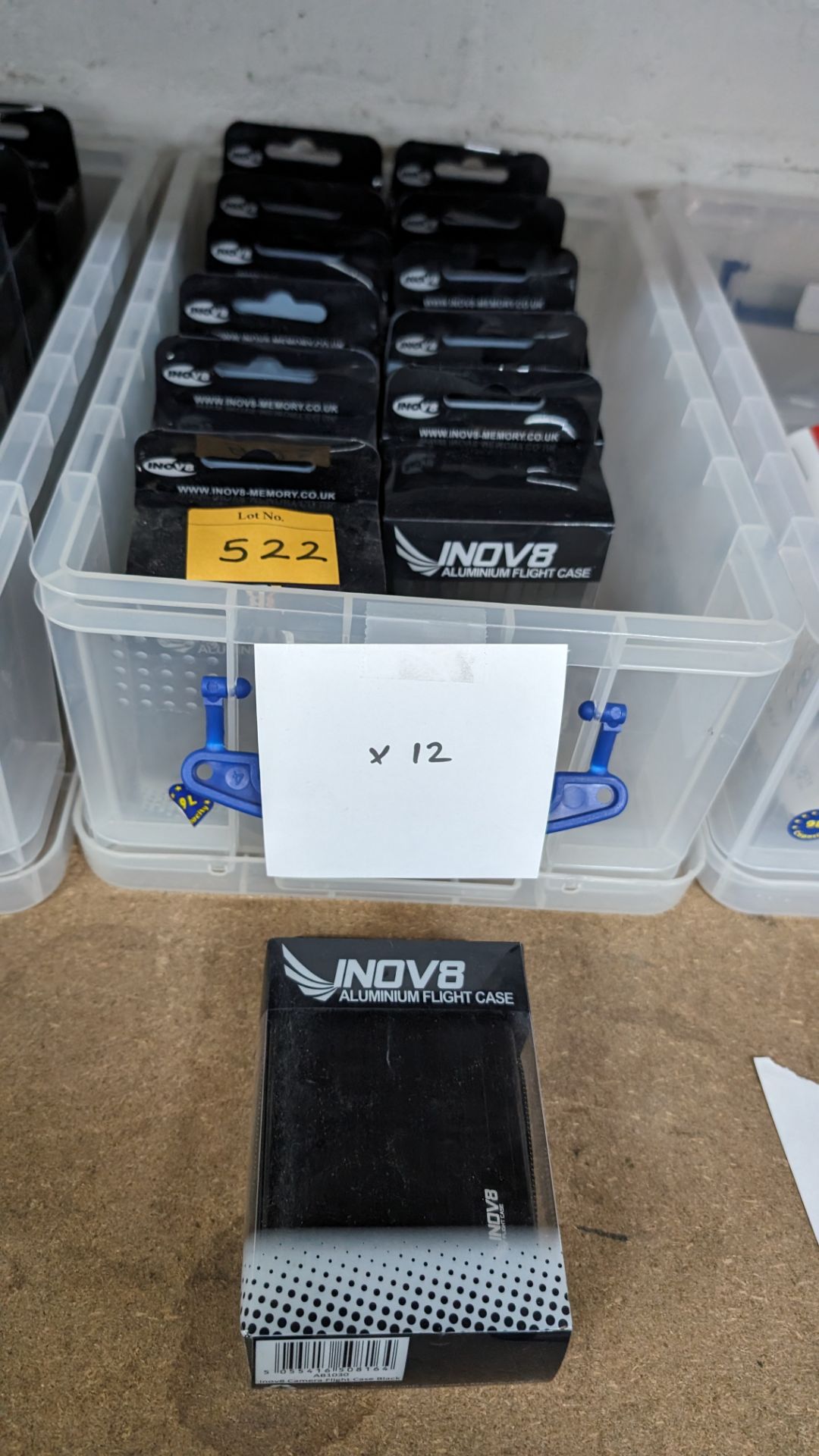 12 off Inov8 aluminium camera flight cases